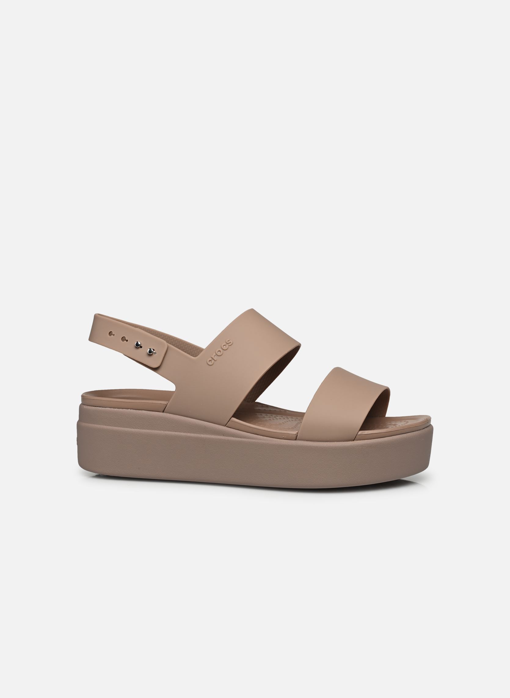 Keil- und Plateausandalen Crocs Brooklyn Low Wedge W damen braun Crocs Keil- und Plateausandalen Crocs Brooklyn Low Wedge W damen braun Latte/Mushroom