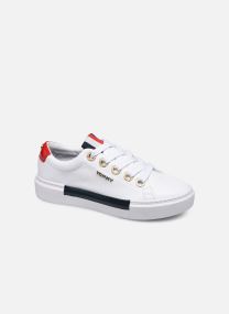 leather elevated tommy sneaker