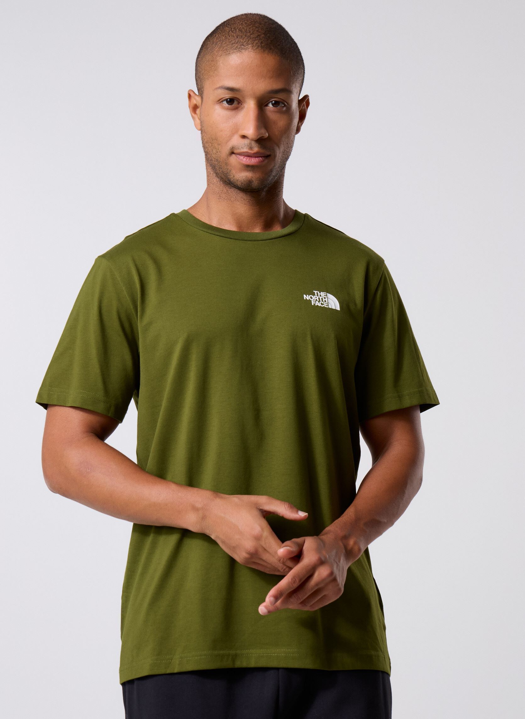 T shirt The North Face NF0A87NG SS SIMPLE DOME BRI1 WOODLAND IT - vue 4