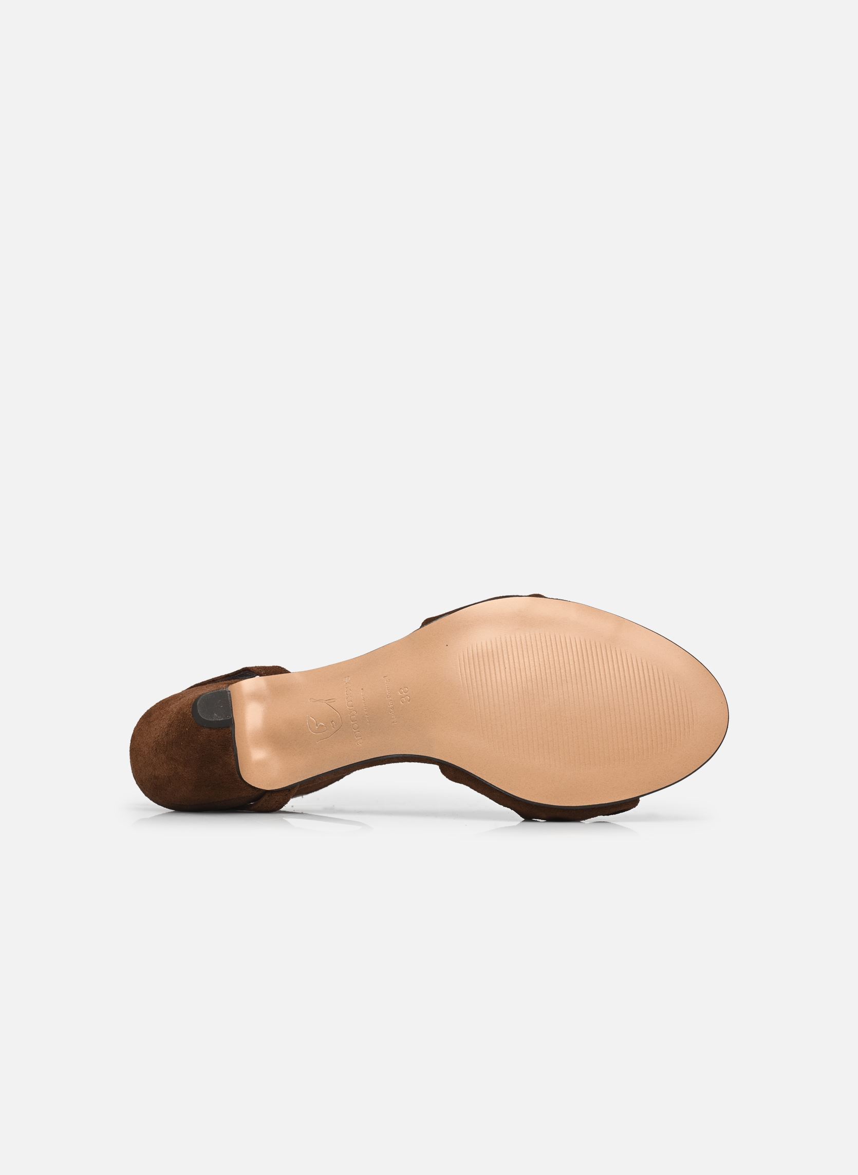 Sandalias ALIZA 50 mujer marrón Anonymous Copenhagen Sandalias ALIZA 50 mujer marrón CALF SUEDE COCONUT BROWN