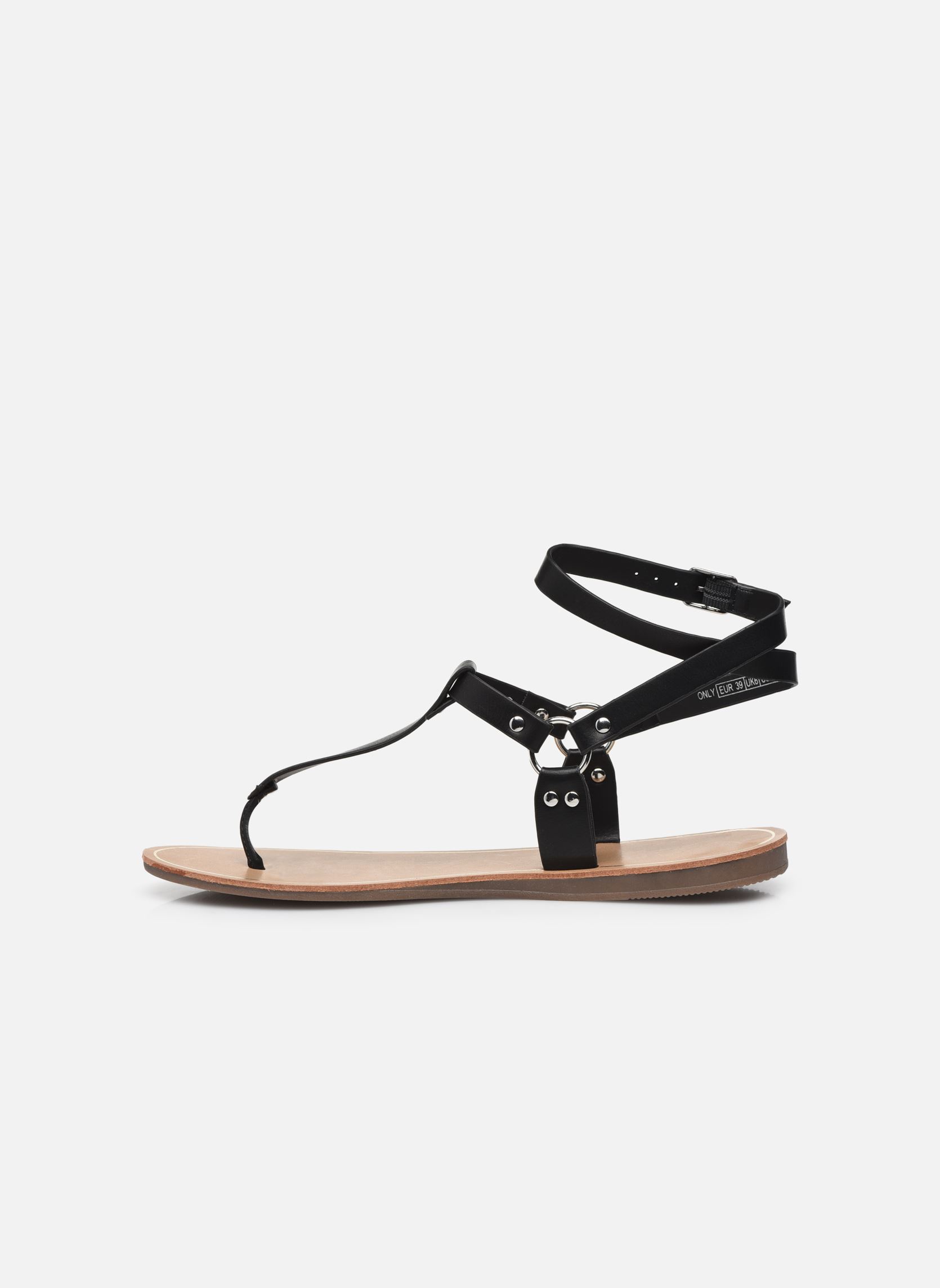 Sandalen ONLMAYA PU ANKLE WRAP SANDAL damen schwarz ONLY Sandalen ONLMAYA PU ANKLE WRAP SANDAL damen schwarz Black