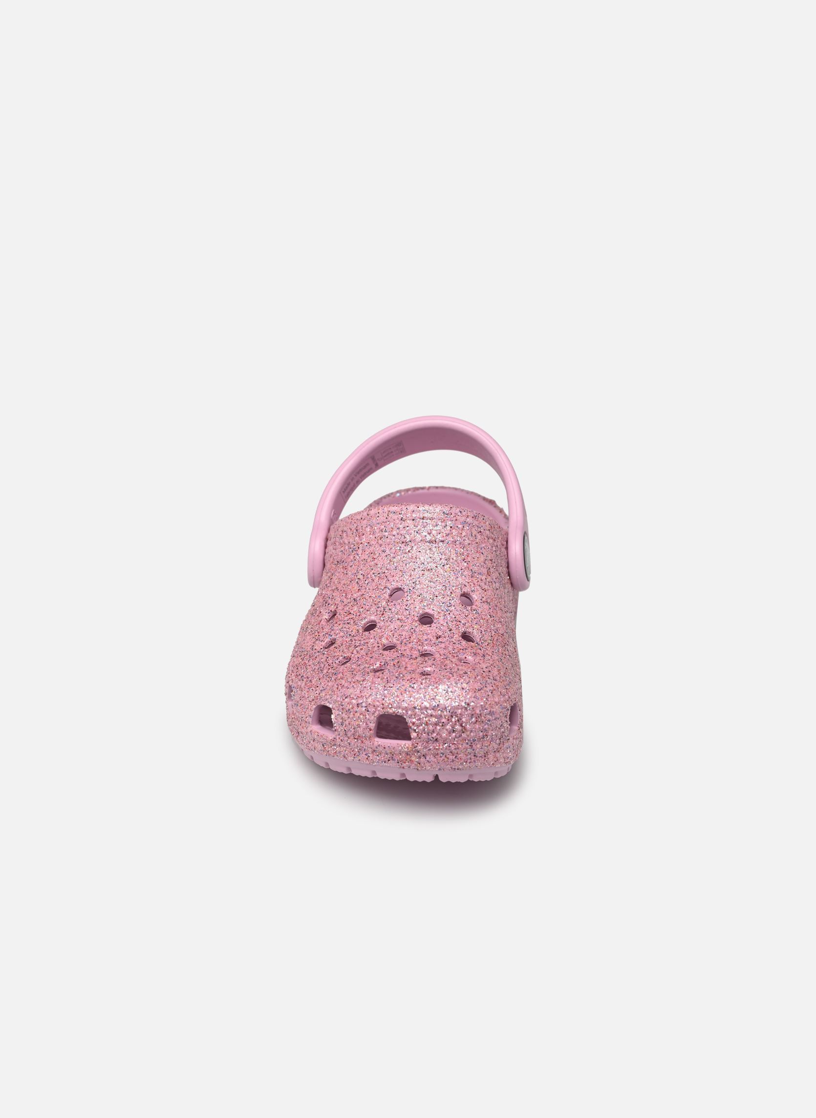Mules et sabots Classic Glitter Clog K fille rose Crocs Mules et sabots Classic Glitter Clog K fille rose Pink Rainbow