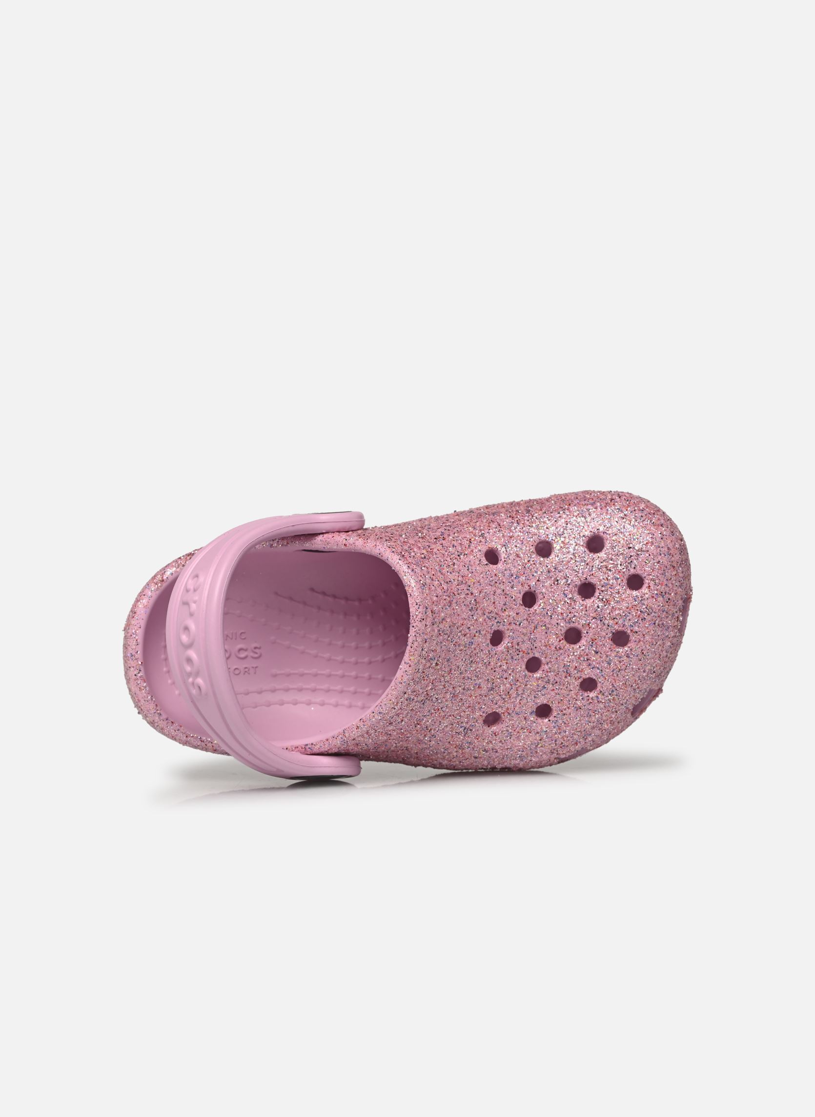 Mules et sabots Classic Glitter Clog K fille rose Crocs Mules et sabots Classic Glitter Clog K fille rose Pink Rainbow
