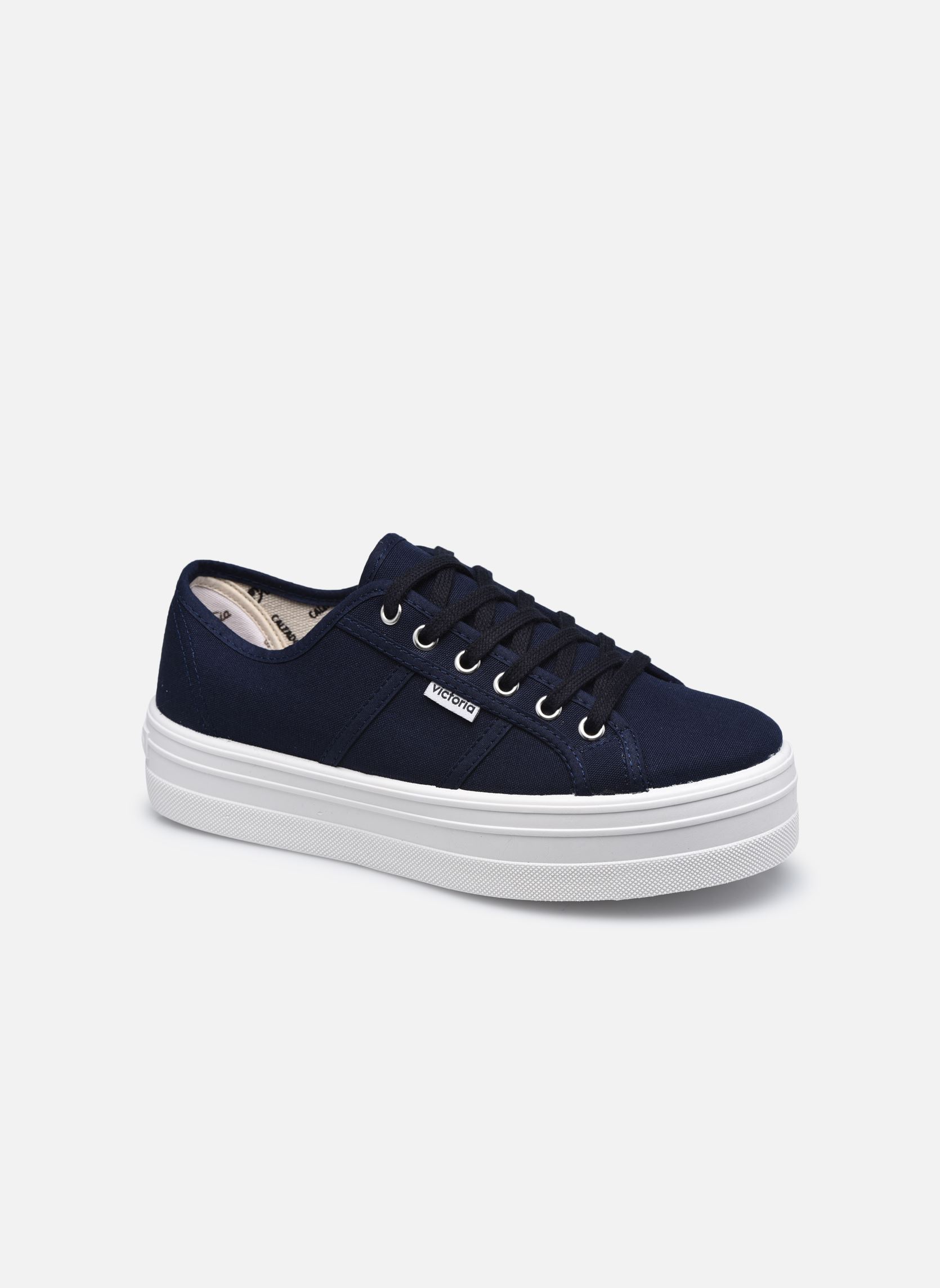 Print sneakers Barcelona Lona Platforma W dames blauw Victoria Print sneakers Barcelona Lona Platforma W dames blauw Marino