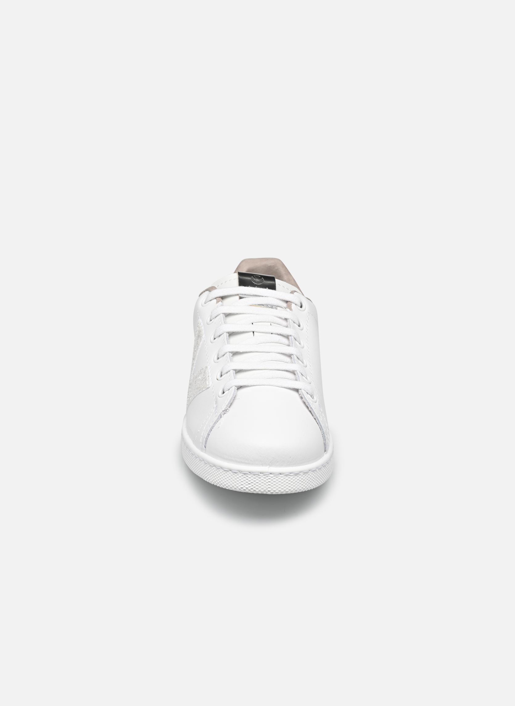 Zapatillas bajas TENIS PIEL GLITTER mujer blanco Victoria Zapatillas bajas TENIS PIEL GLITTER mujer blanco Blanco