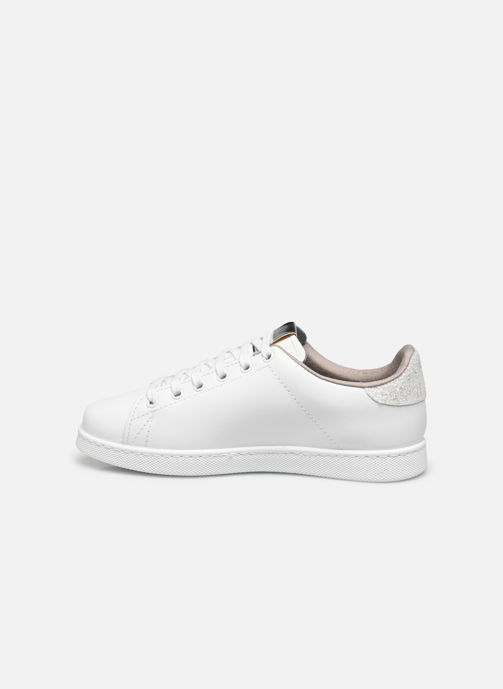 Zapatillas bajas TENIS PIEL GLITTER mujer blanco Victoria Zapatillas bajas TENIS PIEL GLITTER mujer blanco Blanco
