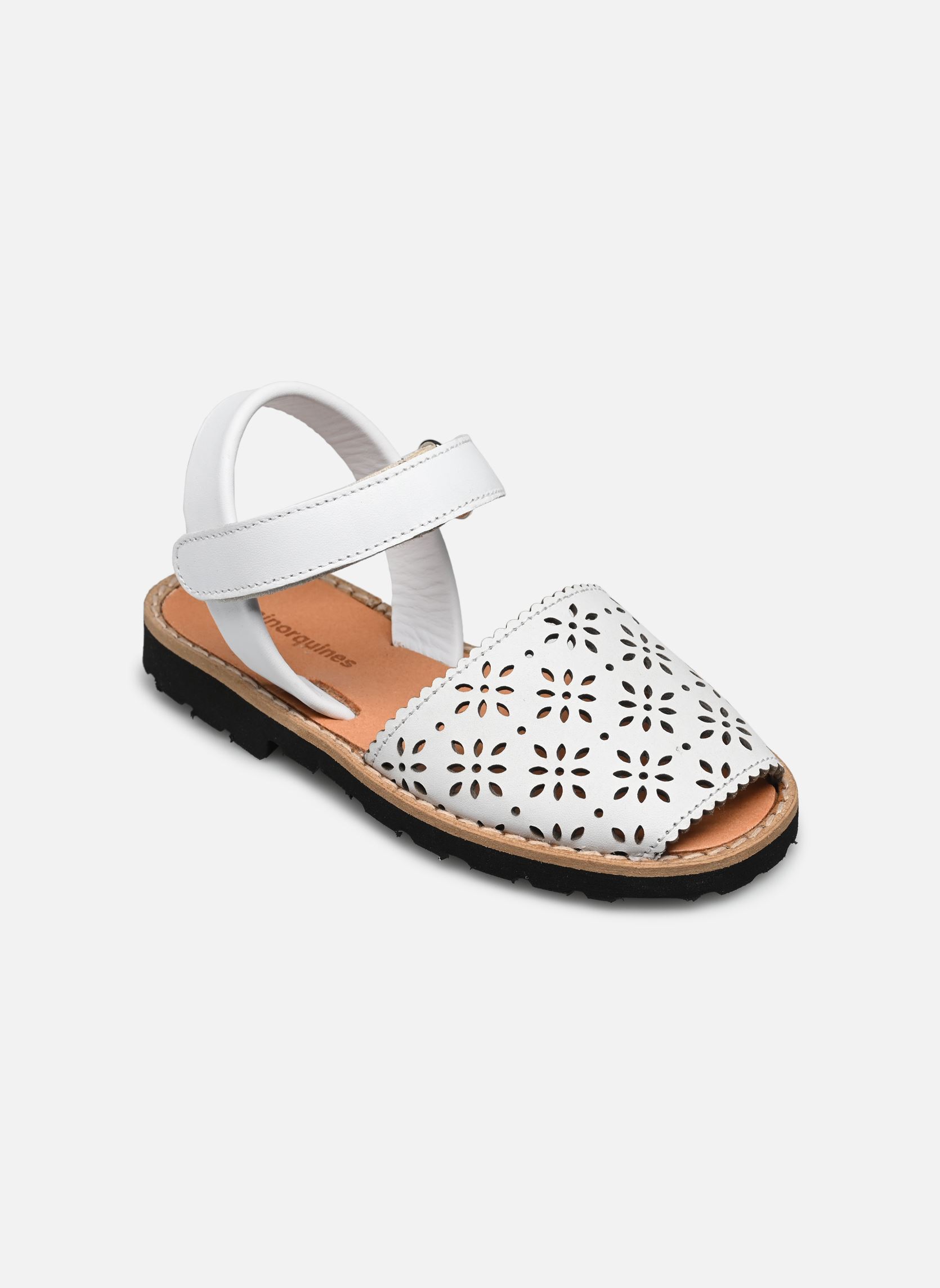 Sandali Avarca Velcro bambina bianco Minorquines Sandali Avarca Velcro bambina bianco BLANCO