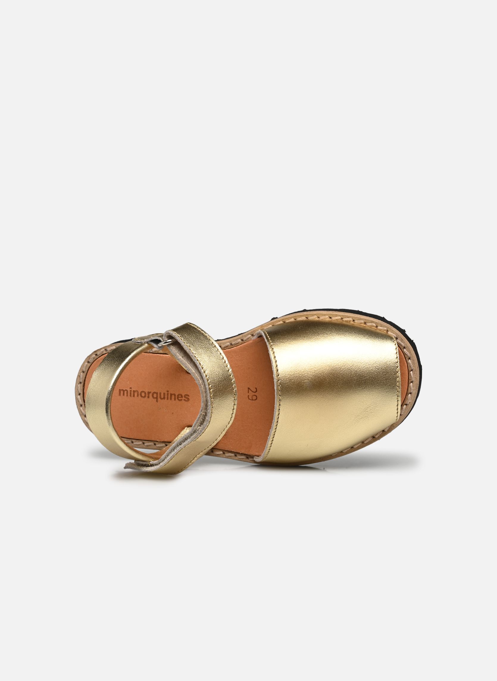 Sandalias Avarca Velcro niña oro y bronce Minorquines Sandalias Avarca Velcro niña oro y bronce ORO