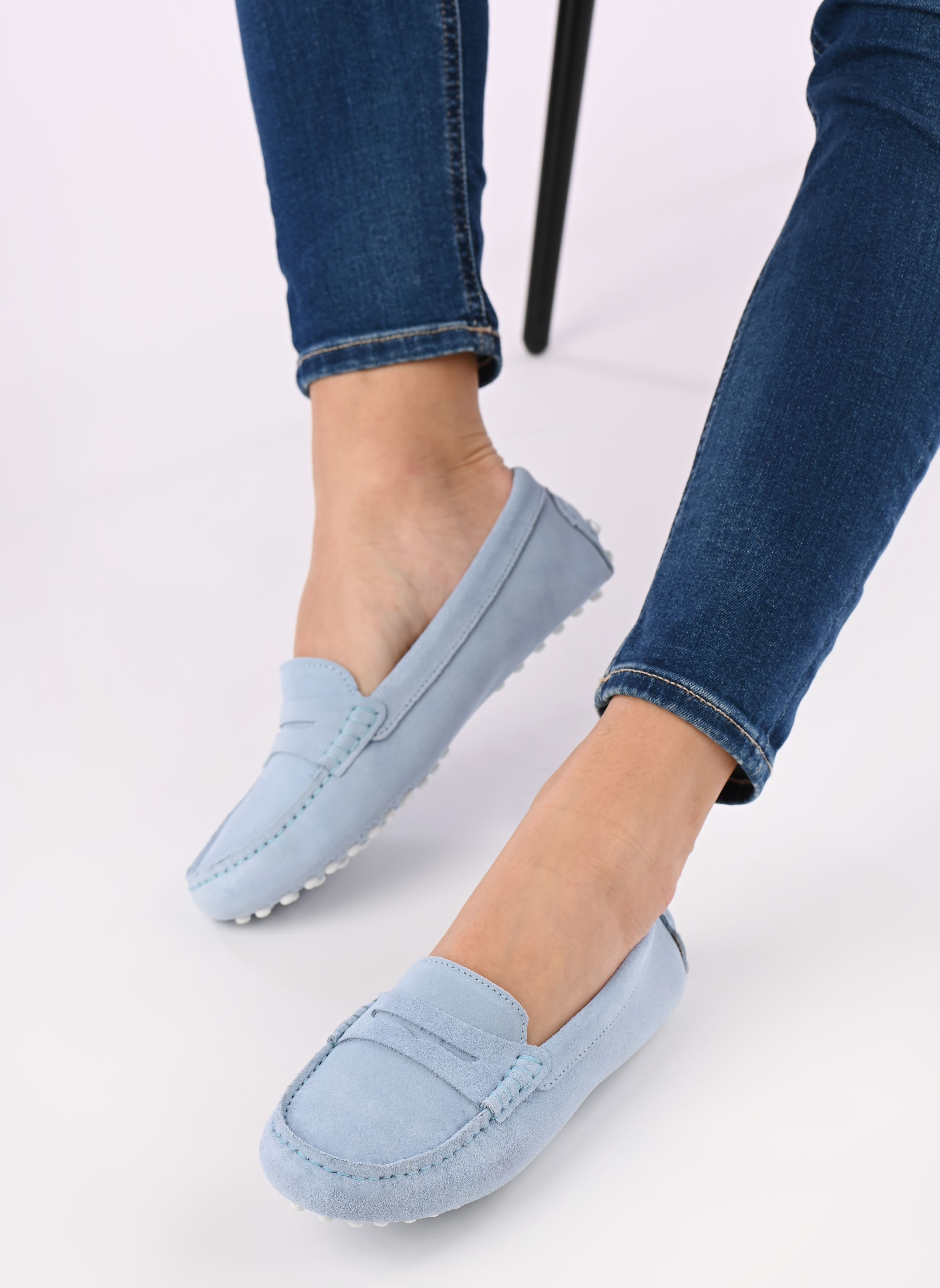 Mocassins Stolima dames blauw Georgia Rose Mocassins Stolima dames blauw Bleu ciel