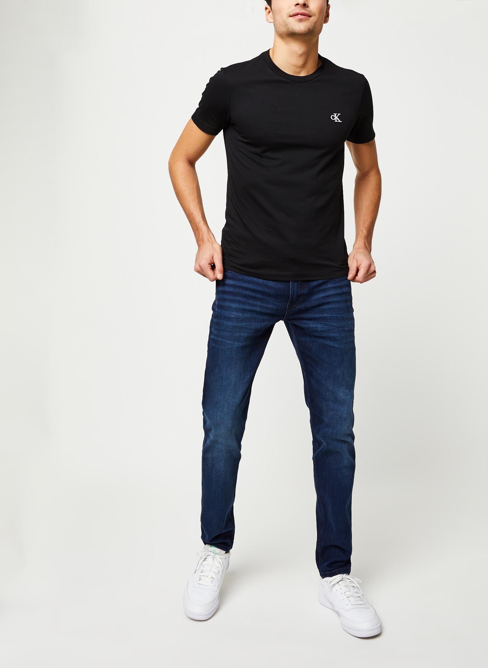 Tee-shirts CK Essential Slim Tee homme noir Calvin Klein Jeans Tee-shirts CK Essential Slim Tee homme noir BAE CK BLACK