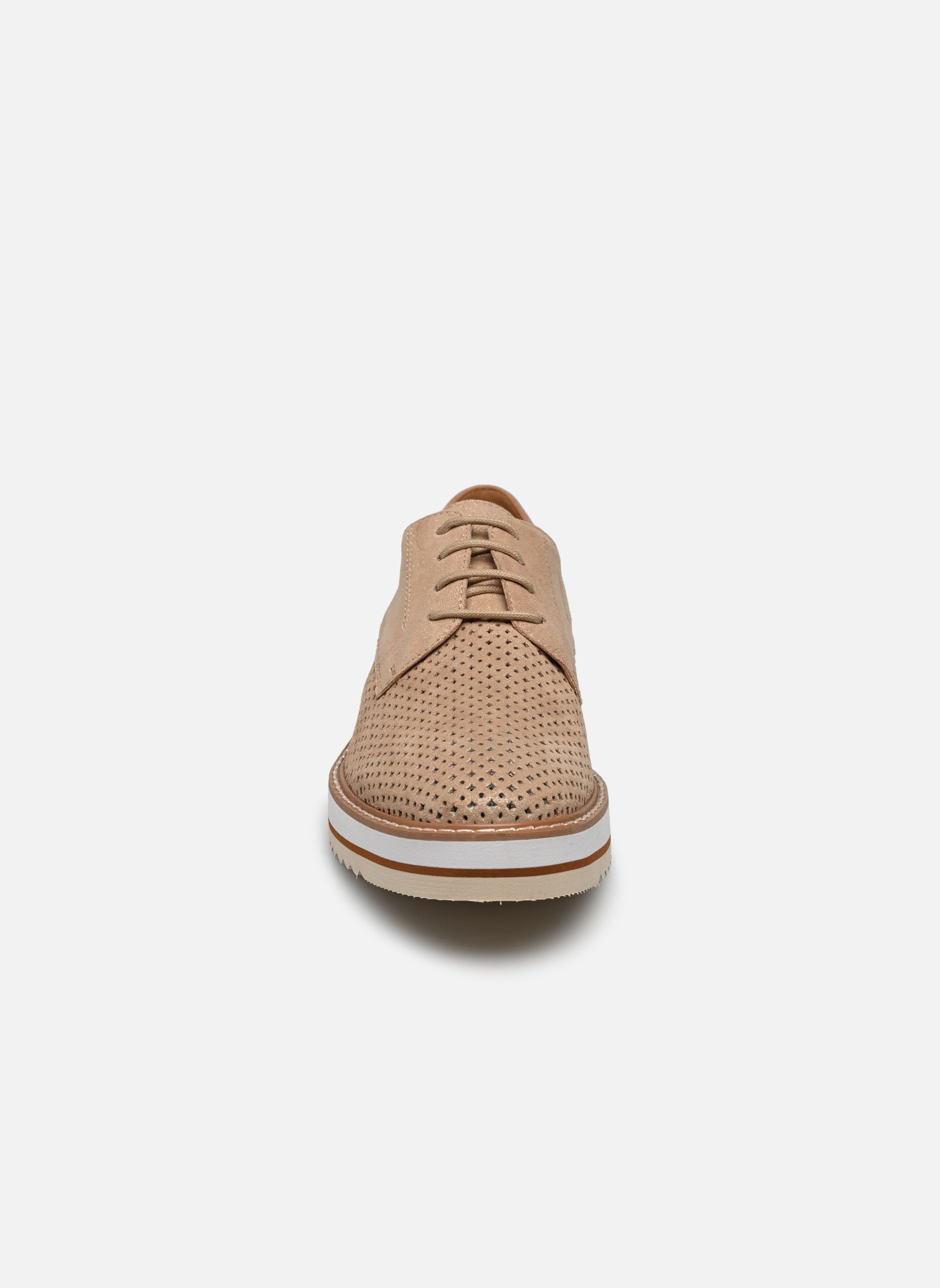 Derby schoenen ORPLOU dames goud en brons Karston Derby schoenen ORPLOU dames goud en brons PLATINE