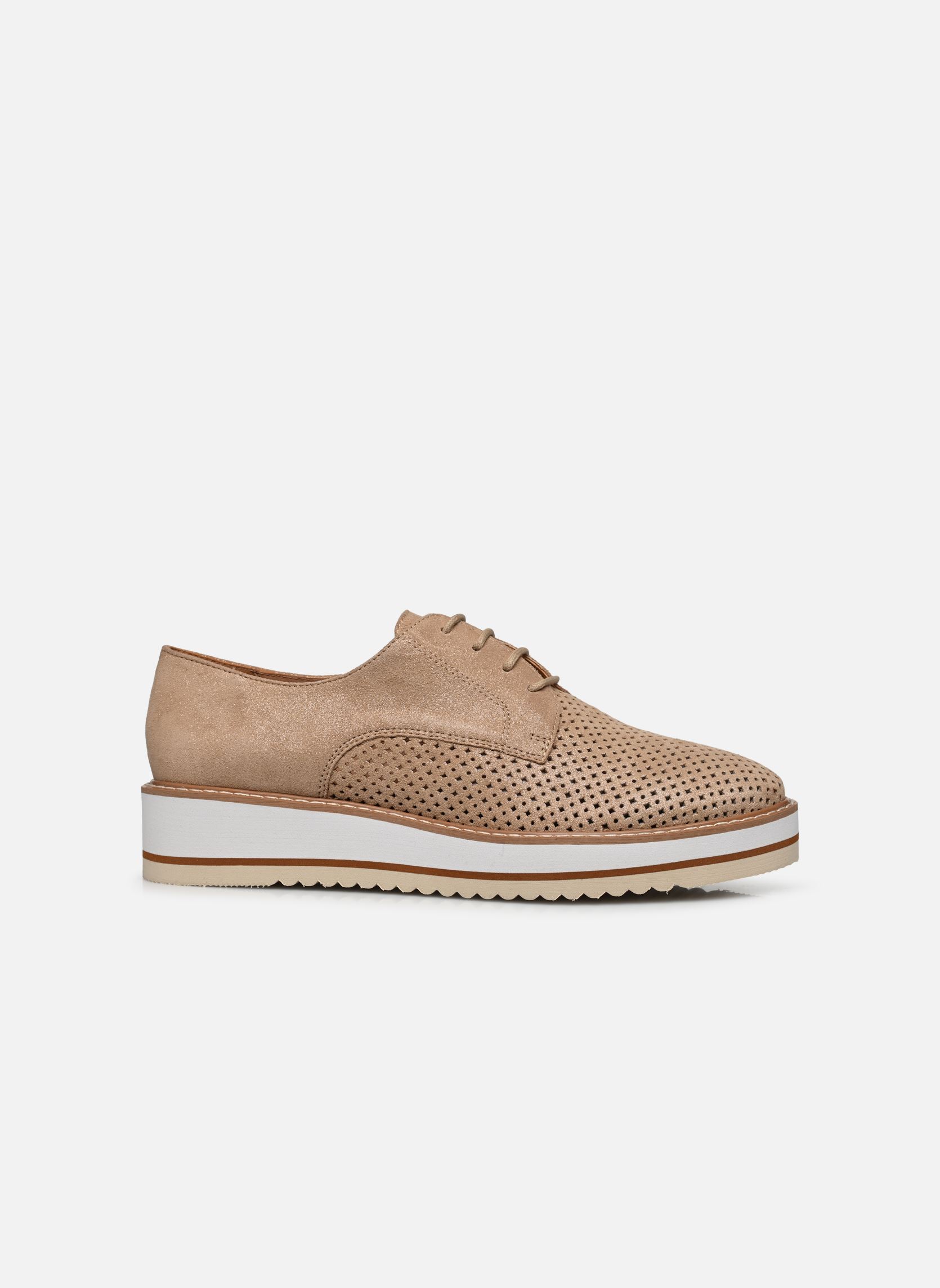 Derby schoenen ORPLOU dames goud en brons Karston Derby schoenen ORPLOU dames goud en brons PLATINE