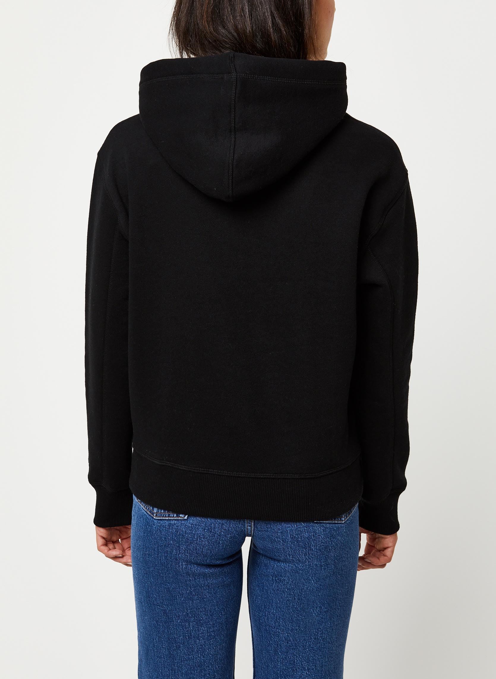 Hoodies CK Embroidery Hoodie dames zwart Calvin Klein Jeans Hoodies CK Embroidery Hoodie dames zwart BAE CK BLACK