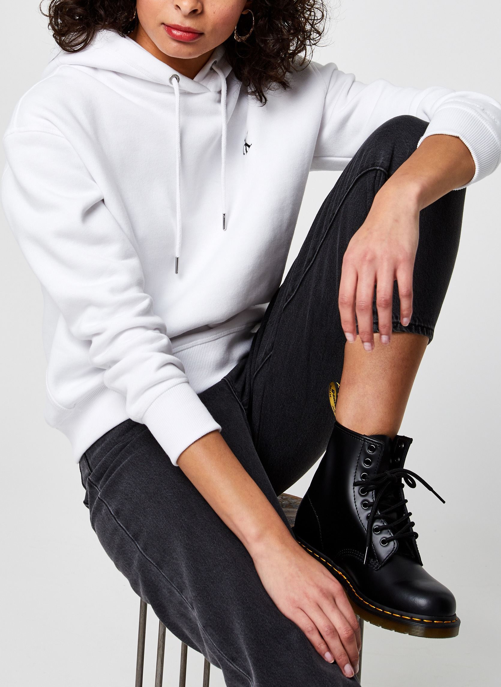 Hoodie droit molletonné - vue 4