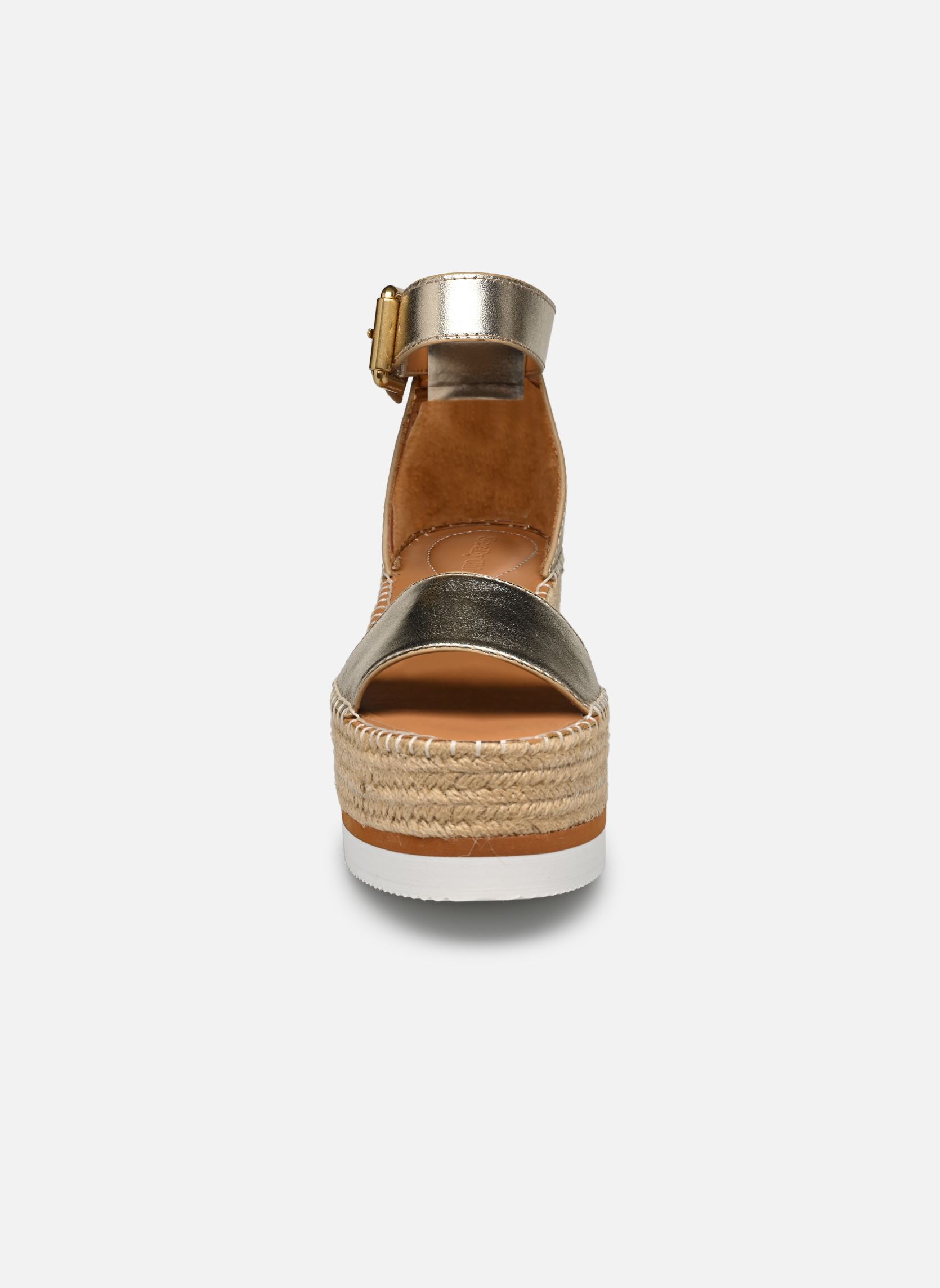 Espadrillas con zeppa e plateau Glyn Splash donna oro e bronzo See by Chloé Espadrillas con zeppa e plateau Glyn Splash donna oro e bronzo LIGHT GOLD