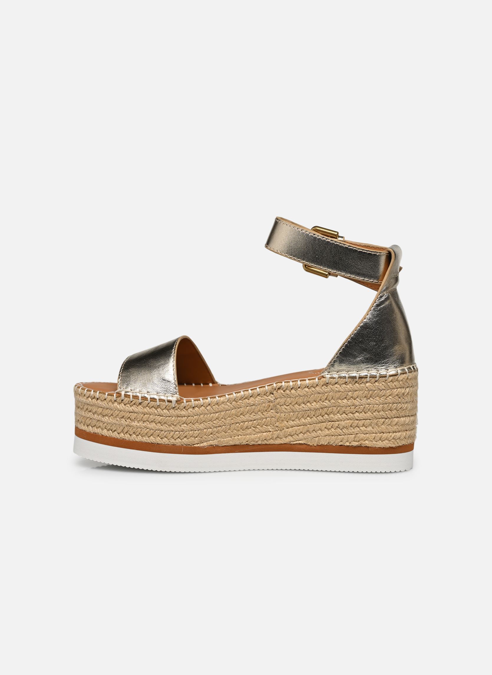 Espadrillas con zeppa e plateau Glyn Splash donna oro e bronzo See by Chloé Espadrillas con zeppa e plateau Glyn Splash donna oro e bronzo LIGHT GOLD