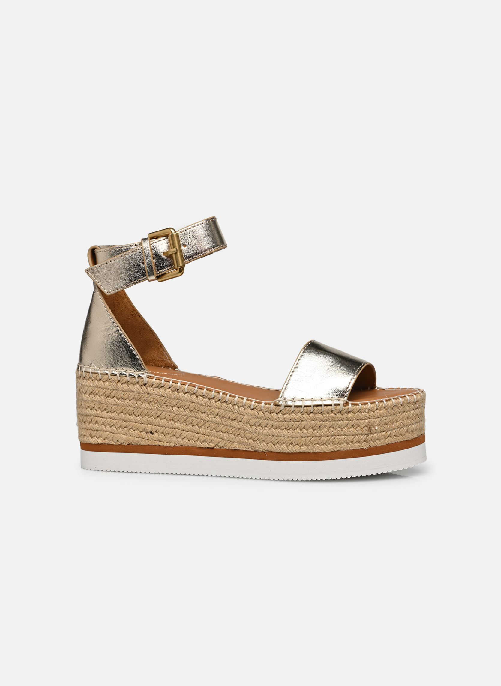 Espadrillas con zeppa e plateau Glyn Splash donna oro e bronzo See by Chloé Espadrillas con zeppa e plateau Glyn Splash donna oro e bronzo LIGHT GOLD