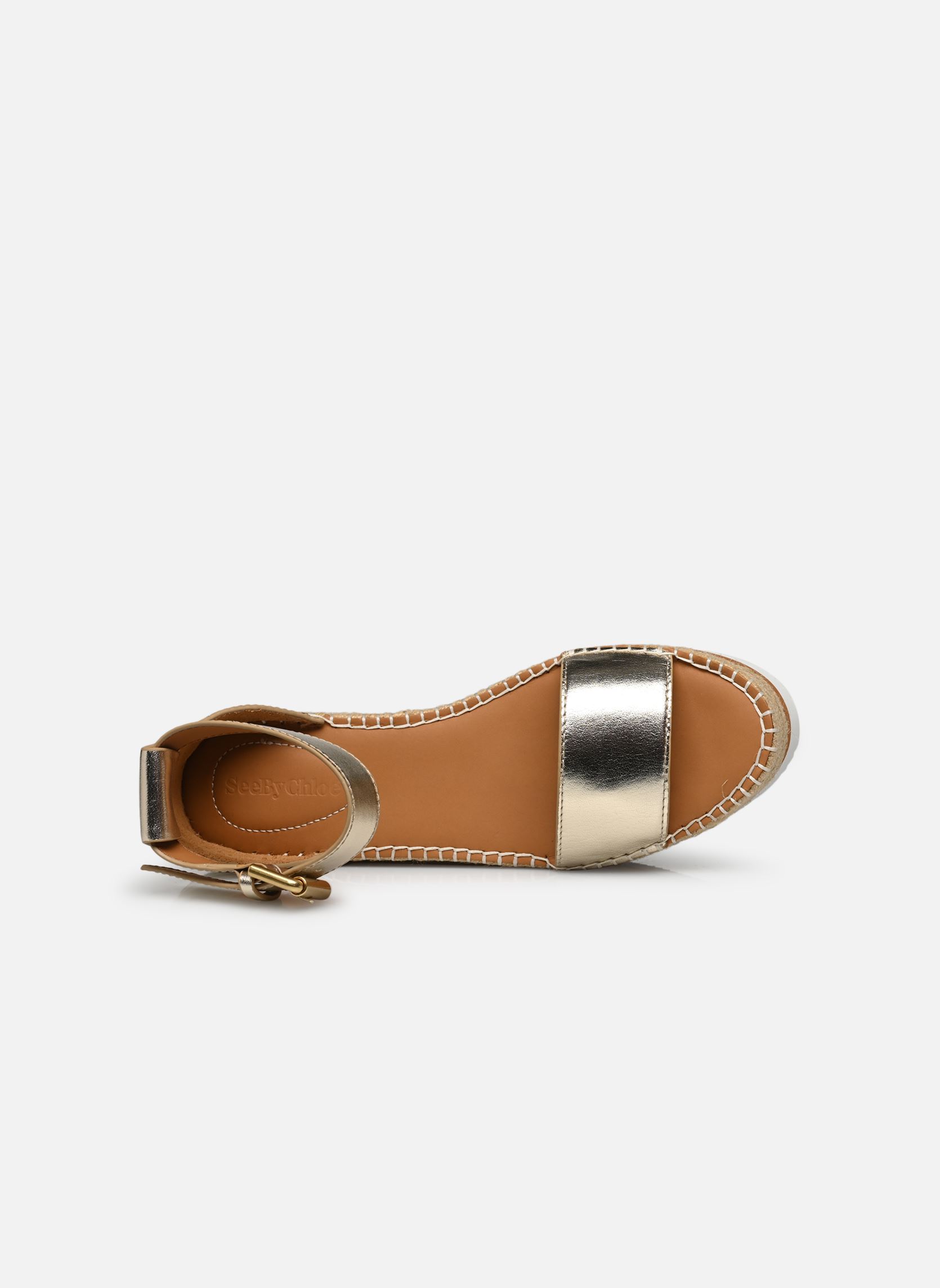 Espadrillas con zeppa e plateau Glyn Splash donna oro e bronzo See by Chloé Espadrillas con zeppa e plateau Glyn Splash donna oro e bronzo LIGHT GOLD
