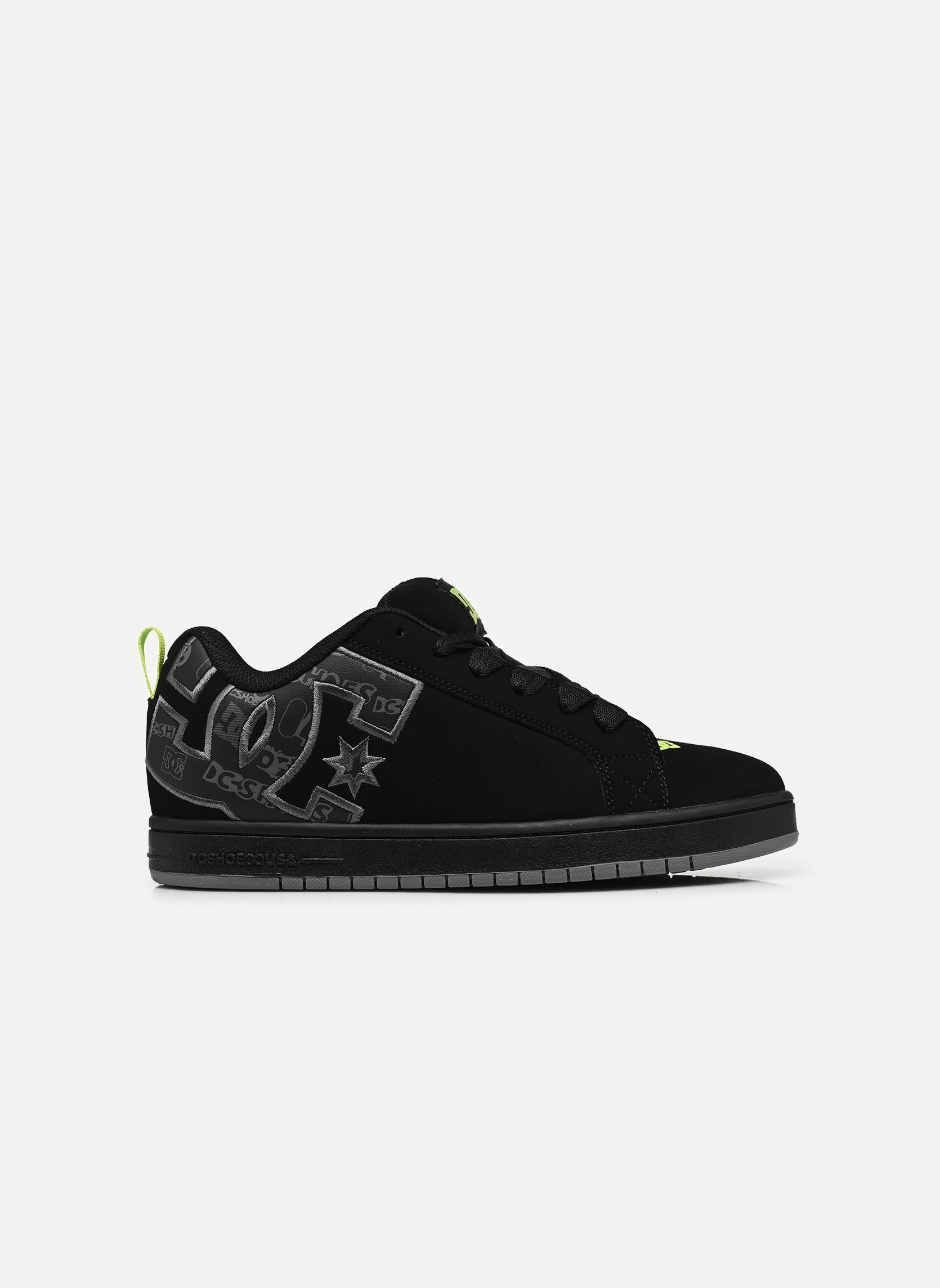 Baskets basses Court Graffik homme noir DC Shoes Baskets basses Court Graffik homme noir BLACK/GREY/LIME