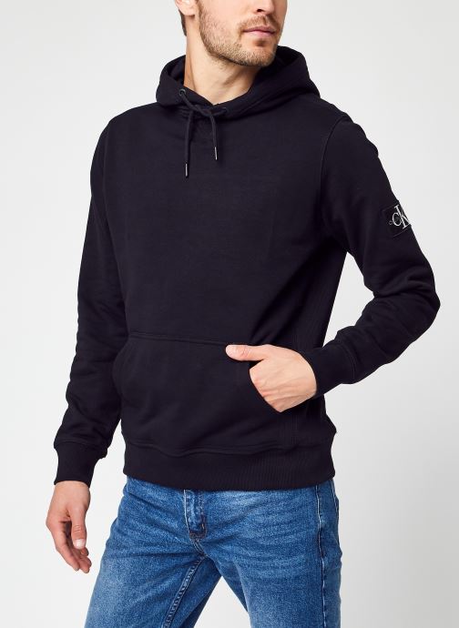 Calvin klein badge hoodie Clearance