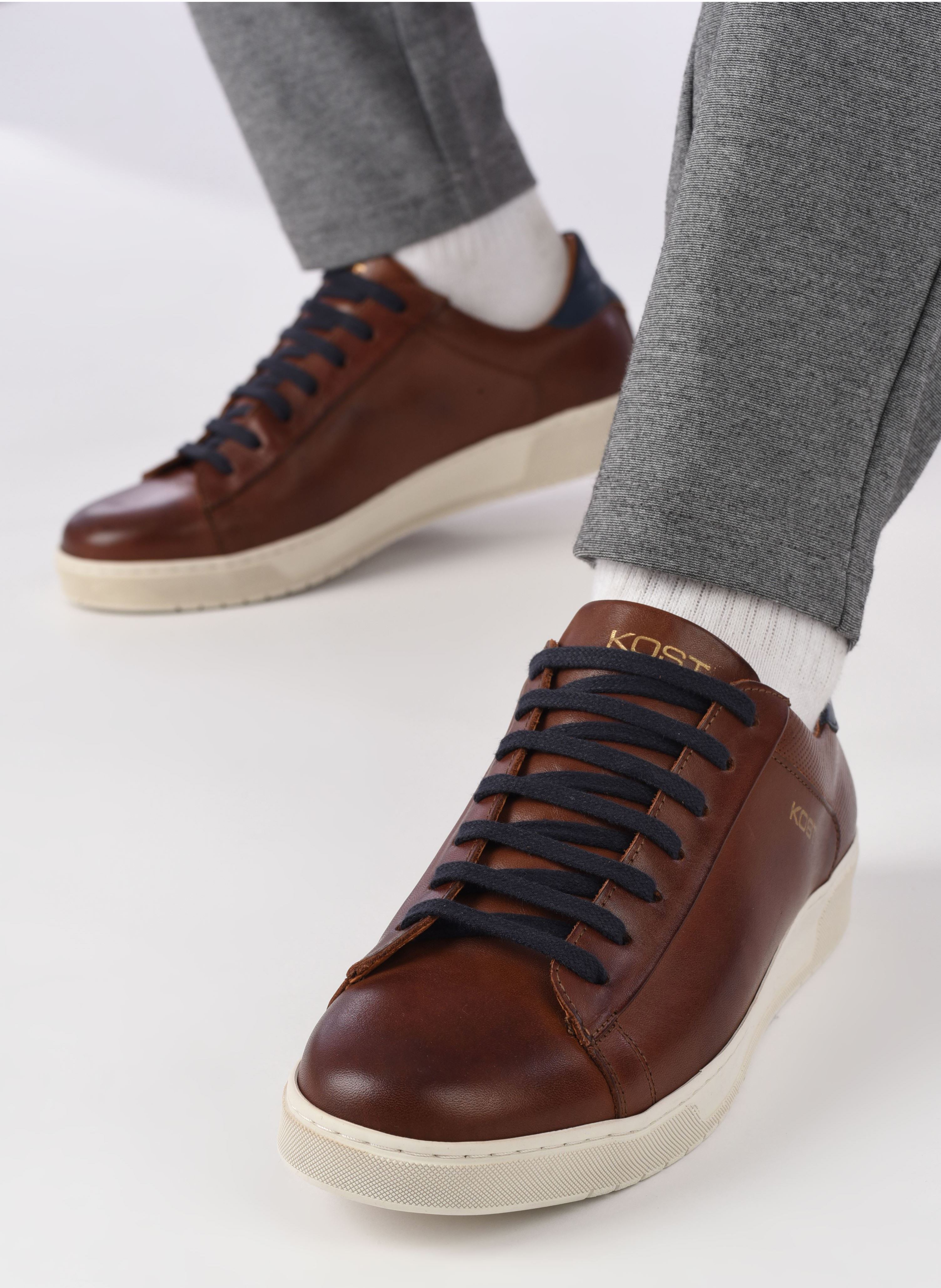 Niedrige Sneaker BATTLE 36 herren braun Kost Niedrige Sneaker BATTLE 36 herren braun Cognac