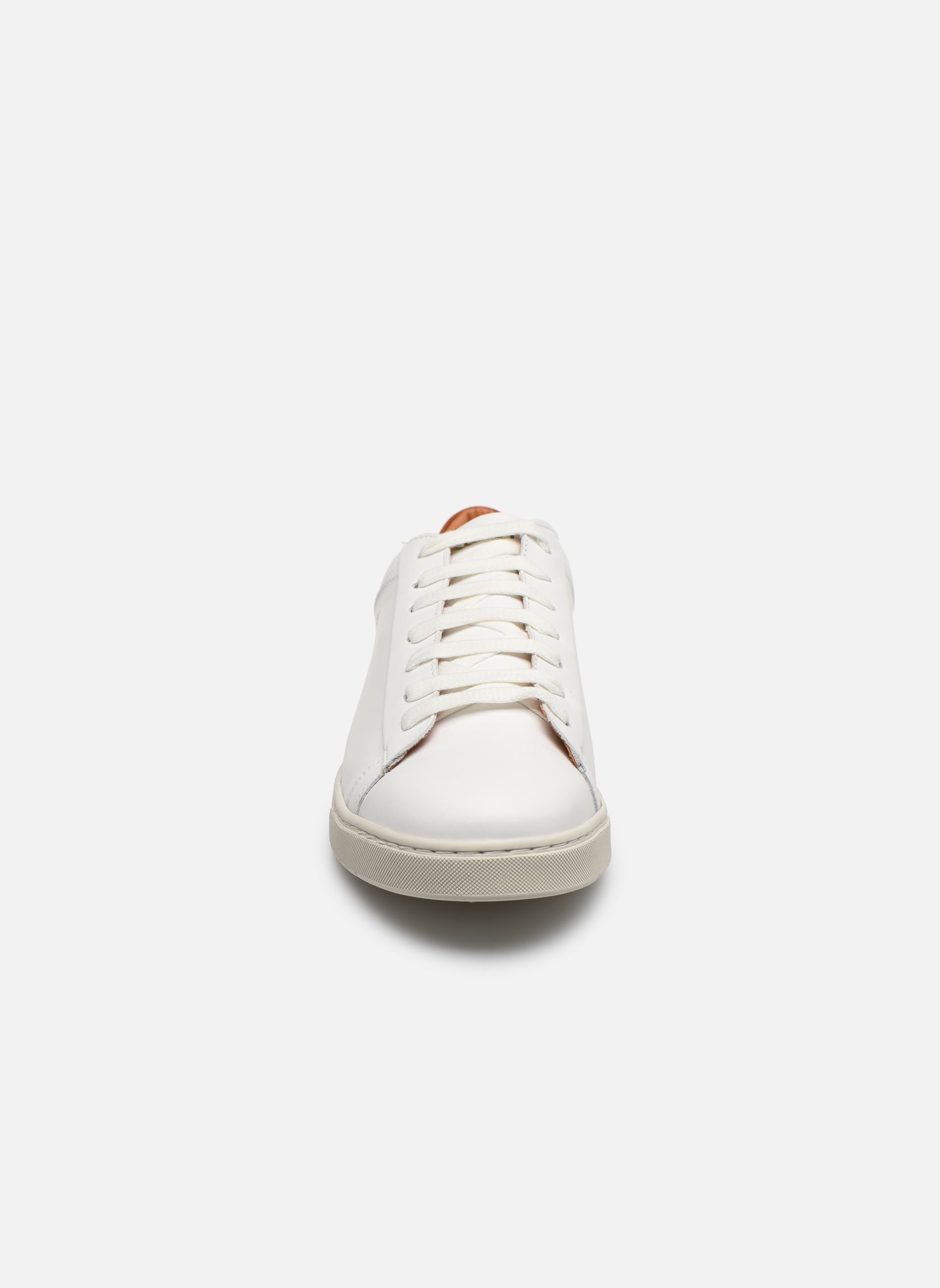 Baskets basses BATTLE 8 homme blanc Kost Baskets basses BATTLE 8 homme blanc BLANC+COGNAC