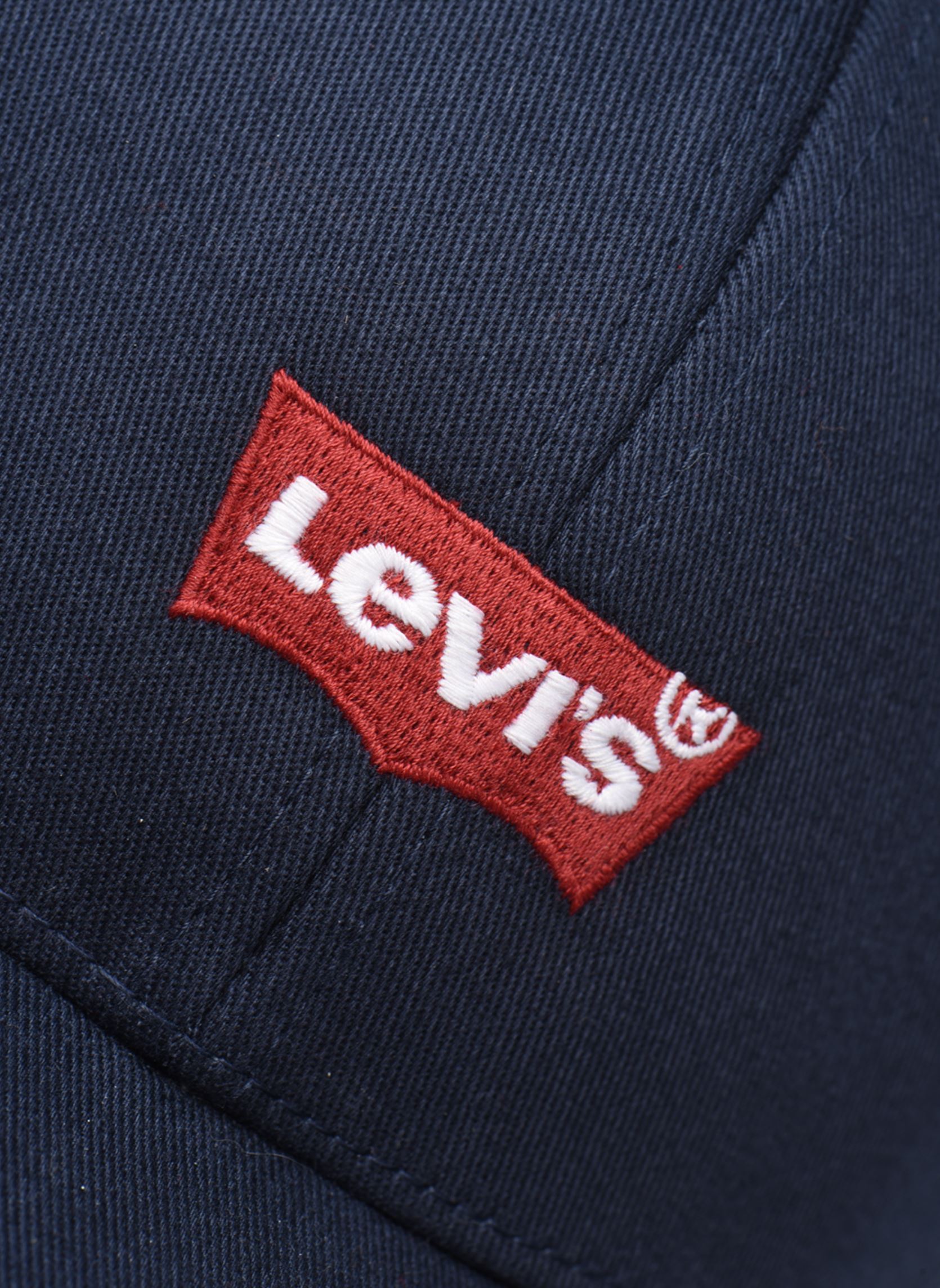 Petten Mid Batwing Flexfit blauw Levi's Petten Mid Batwing Flexfit blauw Navy Blue