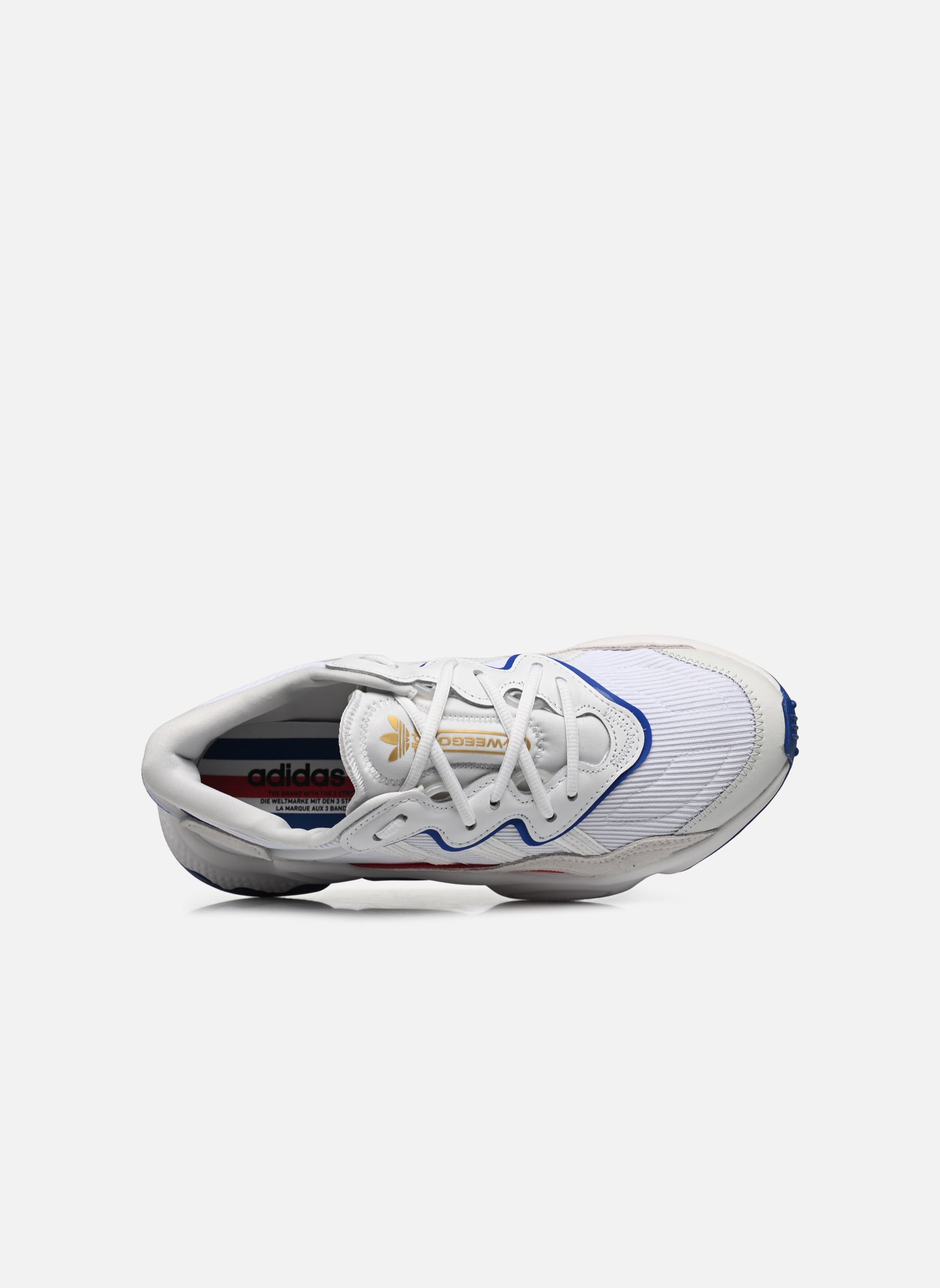 Niedrige Sneaker Ozweego herren weiß adidas originals Niedrige Sneaker Ozweego herren weiß FTWWHT/CRYWHT/ROYBLU