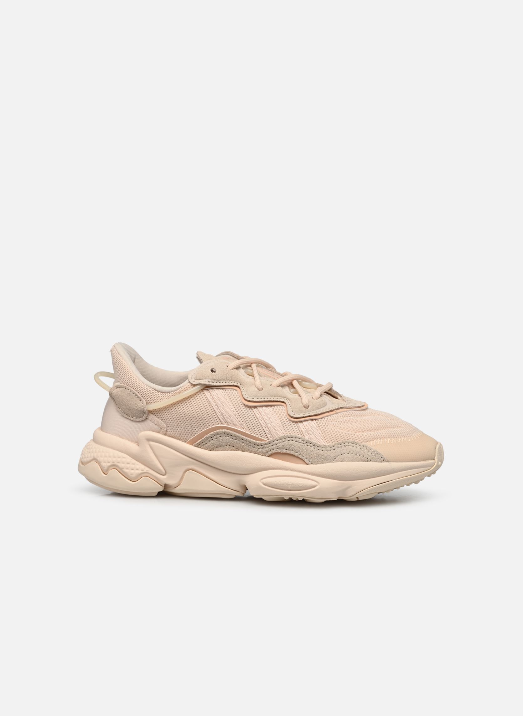 Niedrige Sneaker Ozweego W damen beige adidas originals Niedrige Sneaker Ozweego W damen beige ECRTIN/ECRTIN/HALBLU
