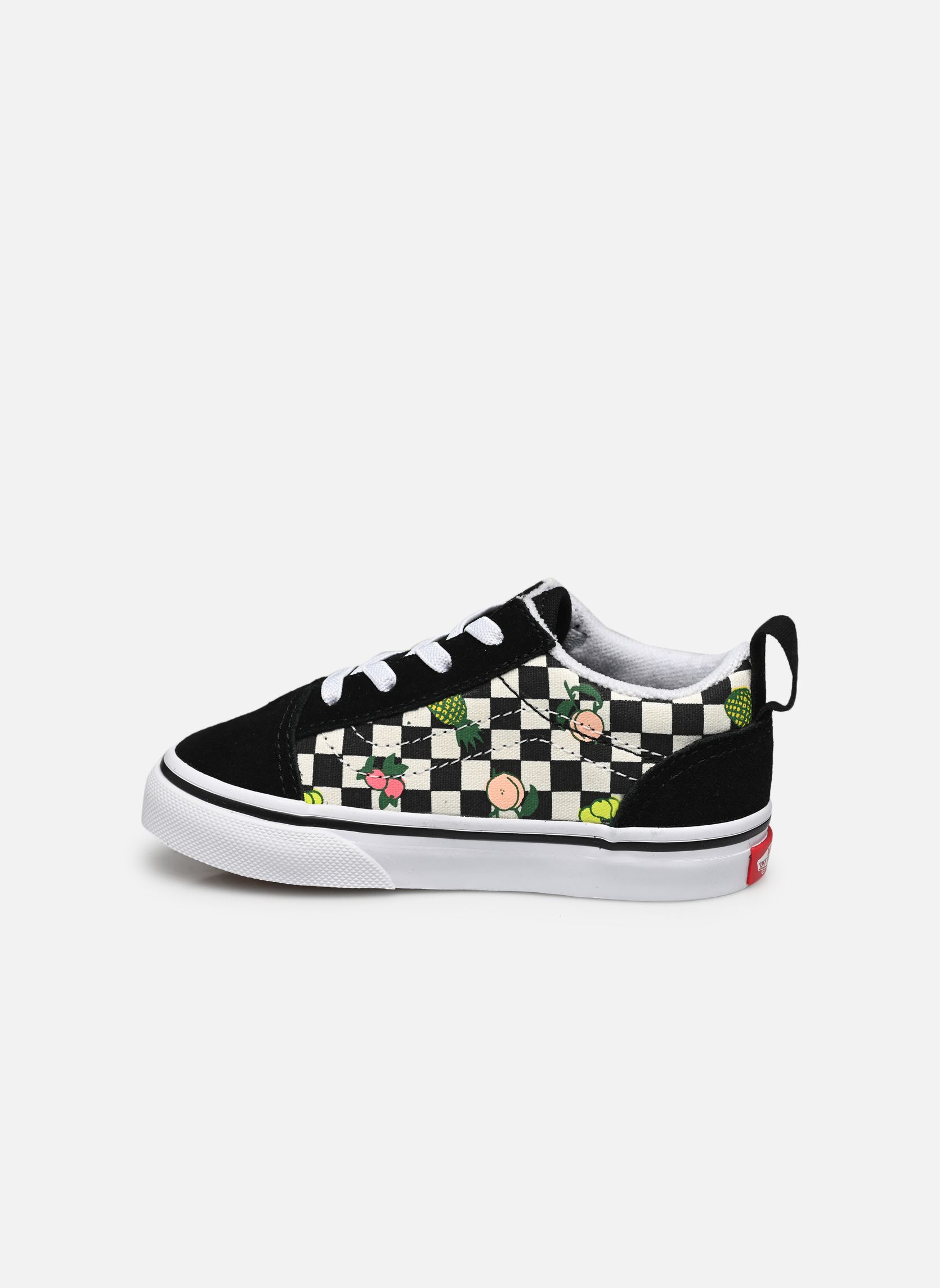 Baskets basses TD Old Skool Elastic Lace fille noir Vans Baskets basses TD Old Skool Elastic Lace fille noir FRUIT CHECKERBOARD BLACK/WHITE