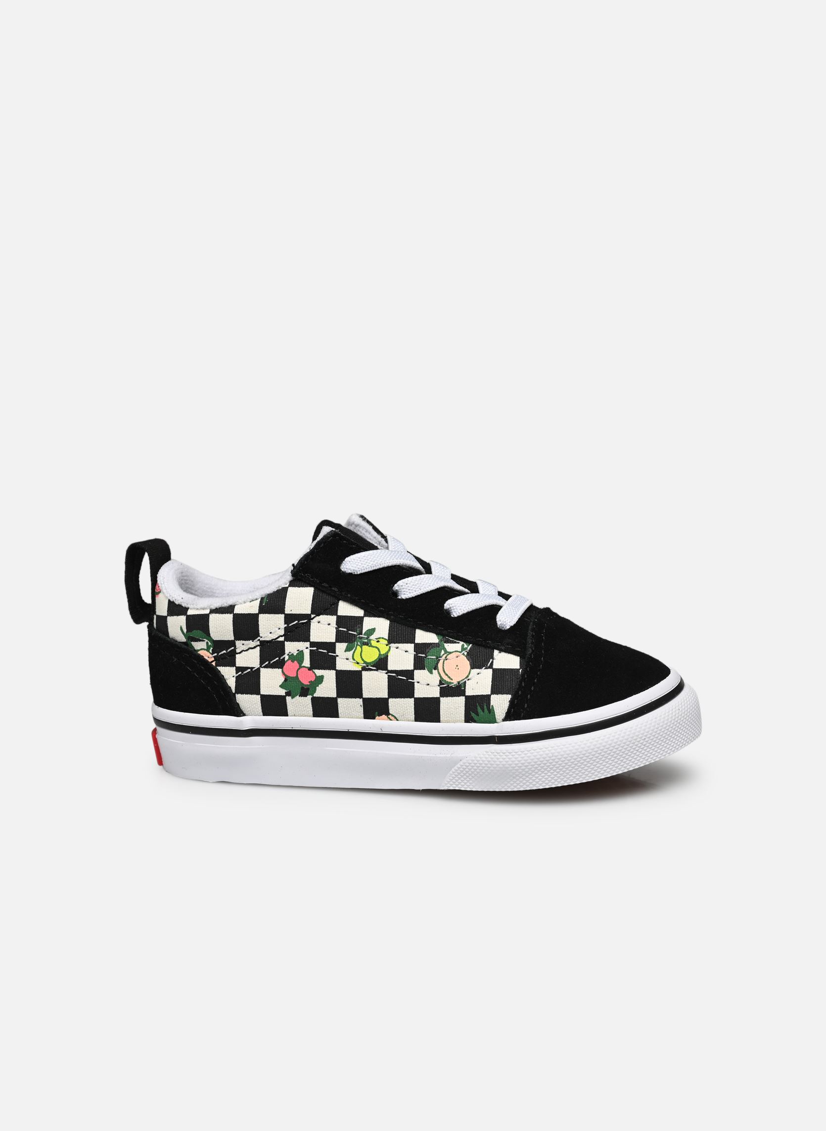 Baskets basses TD Old Skool Elastic Lace fille noir Vans Baskets basses TD Old Skool Elastic Lace fille noir FRUIT CHECKERBOARD BLACK/WHITE