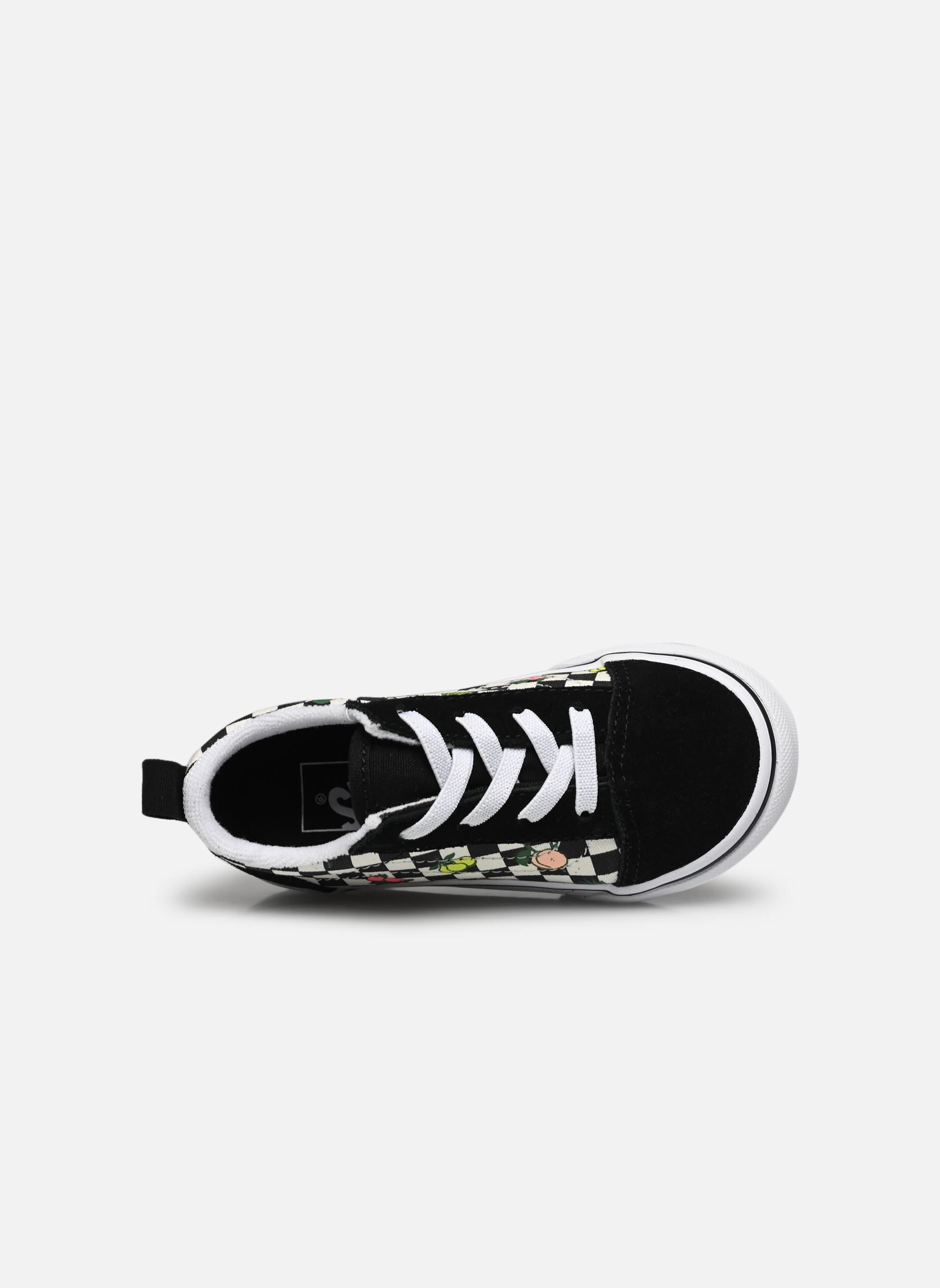 Baskets basses TD Old Skool Elastic Lace fille noir Vans Baskets basses TD Old Skool Elastic Lace fille noir FRUIT CHECKERBOARD BLACK/WHITE