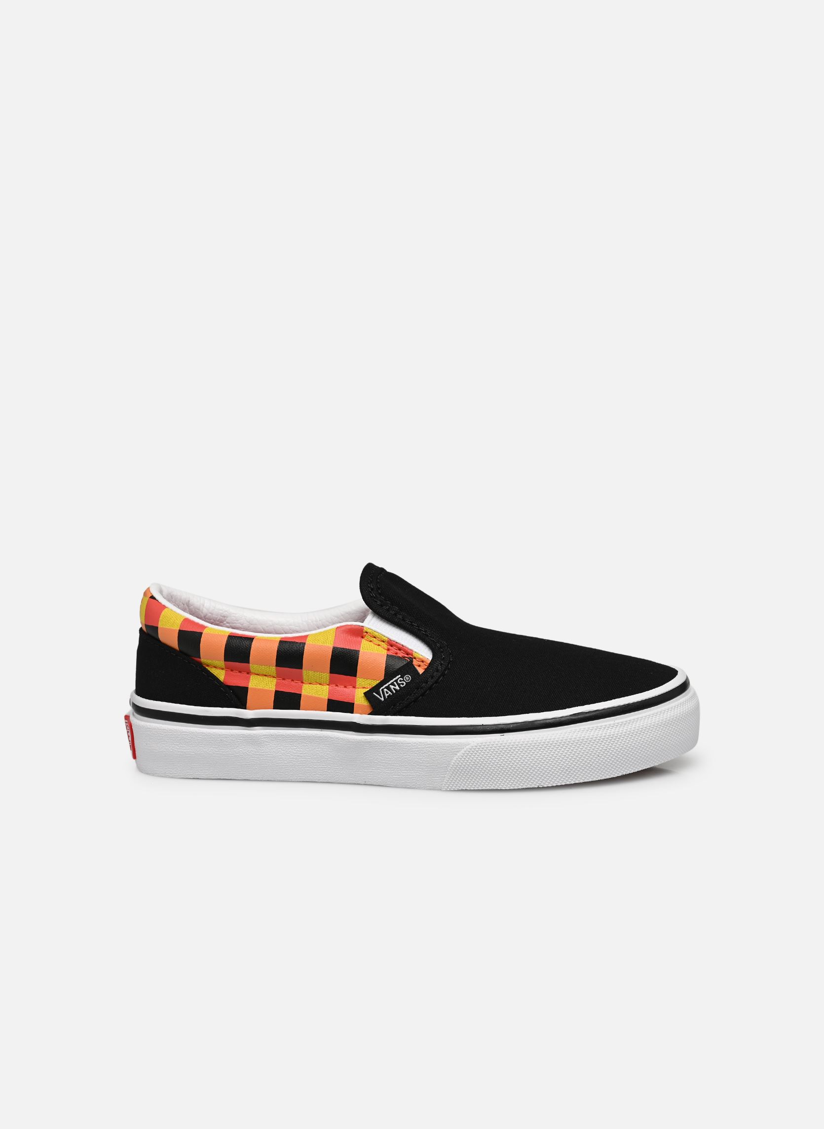 Baskets UY Classic Slip-On noir Vans Baskets UY Classic Slip-On noir GLOW CHECKERBOARD BLACK/MULTI