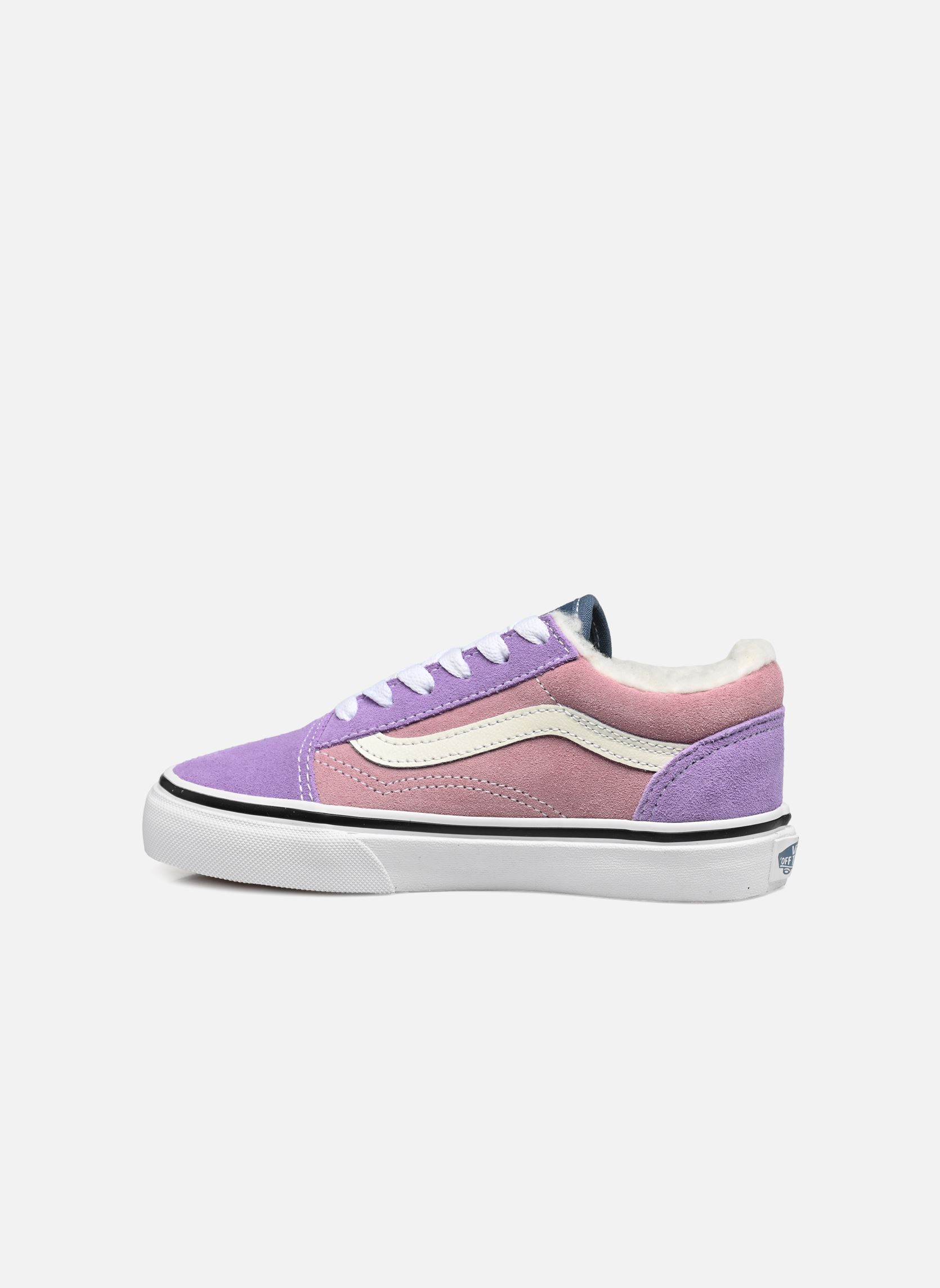 Baskets basses UY Old Skool fille violet Vans Baskets basses UY Old Skool fille violet SUEDE/SHERPA MULTI COLOR BLOCK