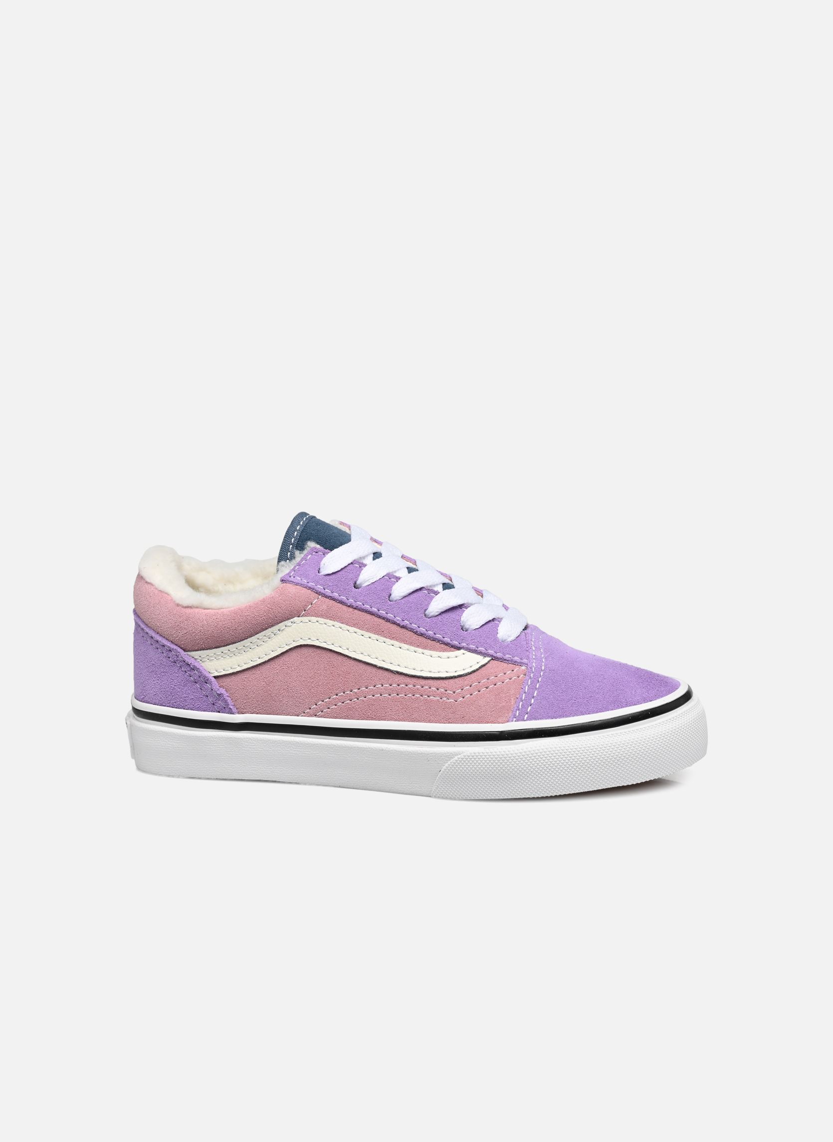 Baskets basses UY Old Skool fille violet Vans Baskets basses UY Old Skool fille violet SUEDE/SHERPA MULTI COLOR BLOCK