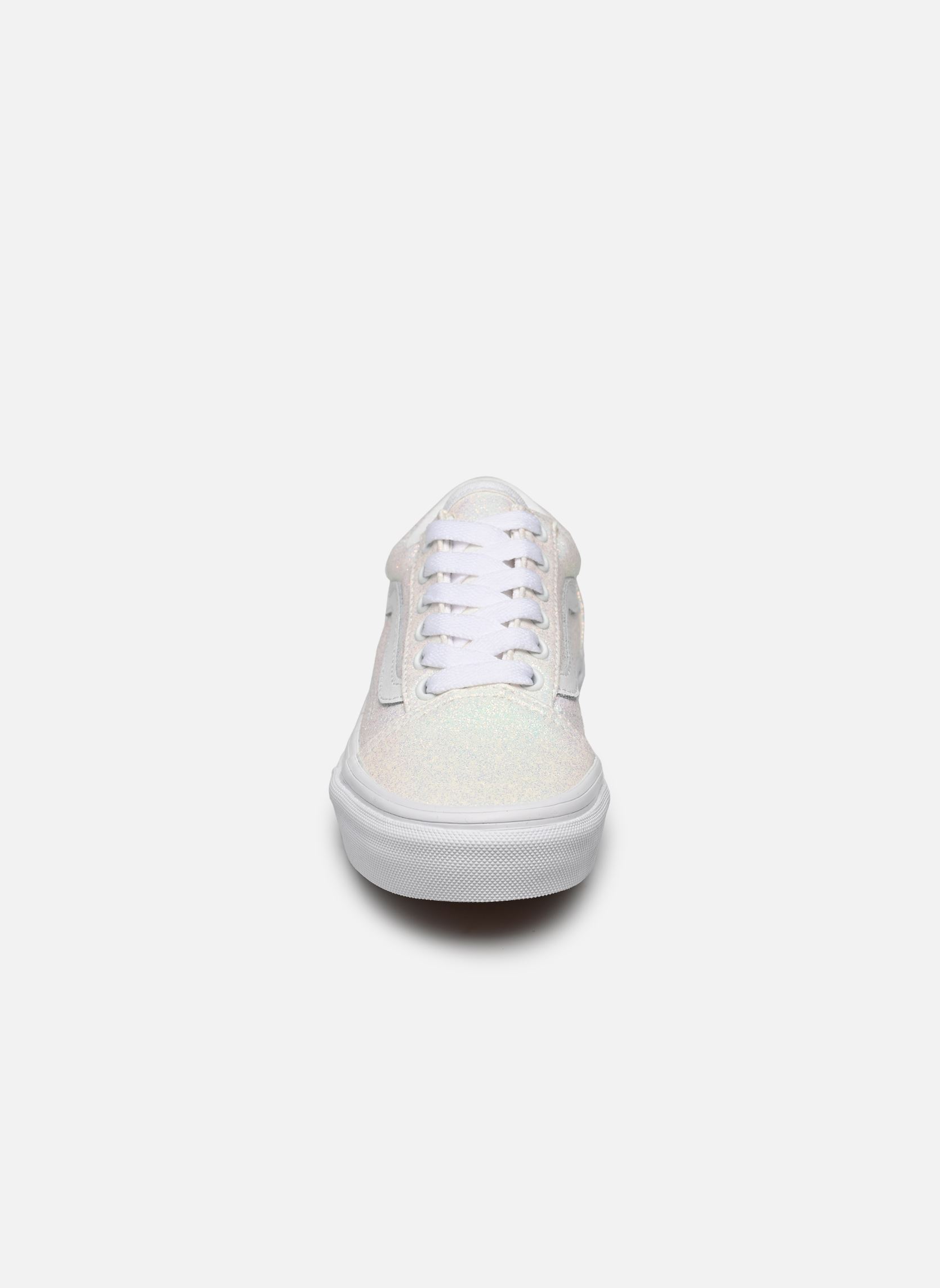 Niedrige Sneaker UY Old Skool mädchen weiß Vans Niedrige Sneaker UY Old Skool mädchen weiß GLITTER WHITE