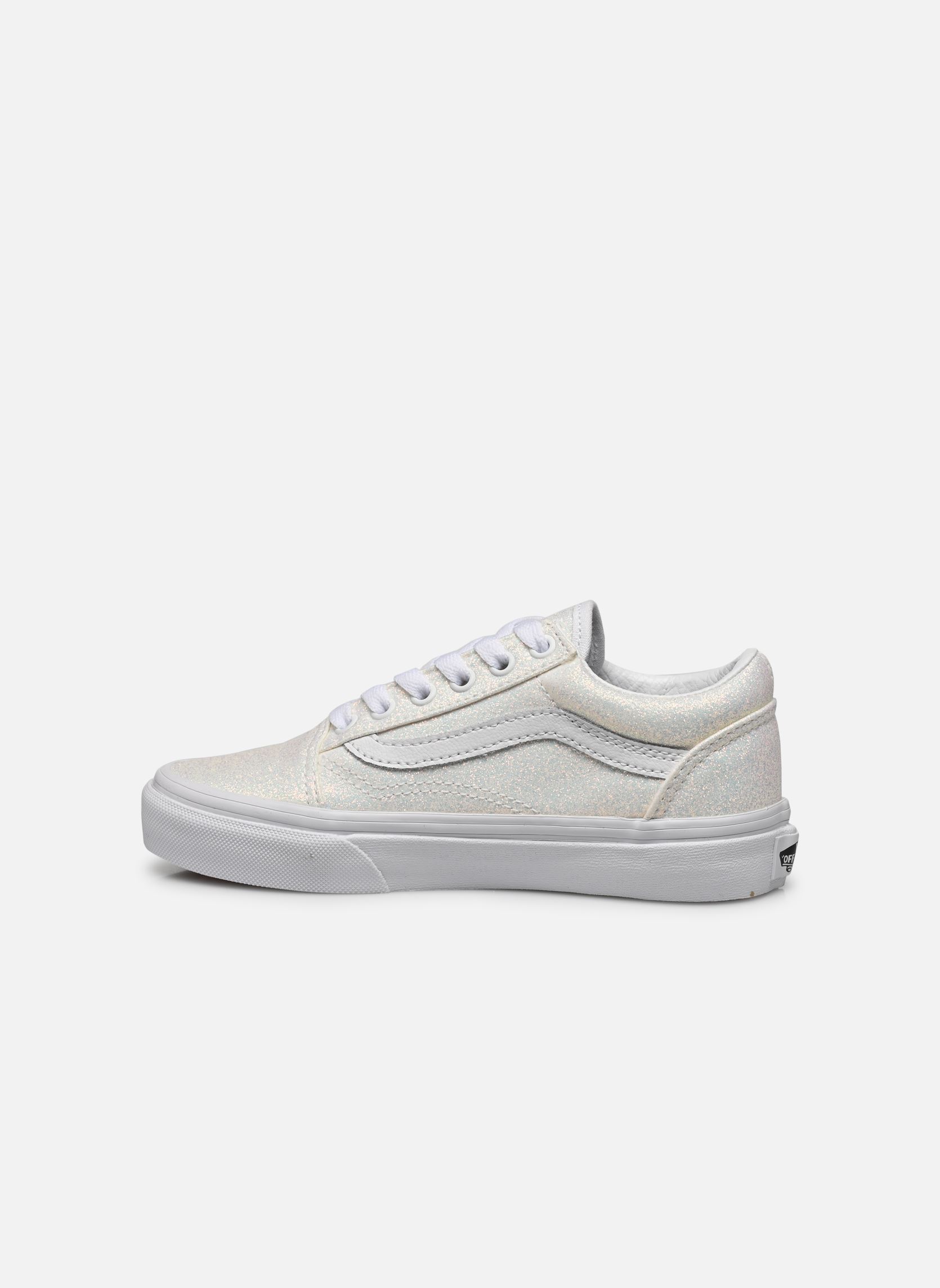 Niedrige Sneaker UY Old Skool mädchen weiß Vans Niedrige Sneaker UY Old Skool mädchen weiß GLITTER WHITE