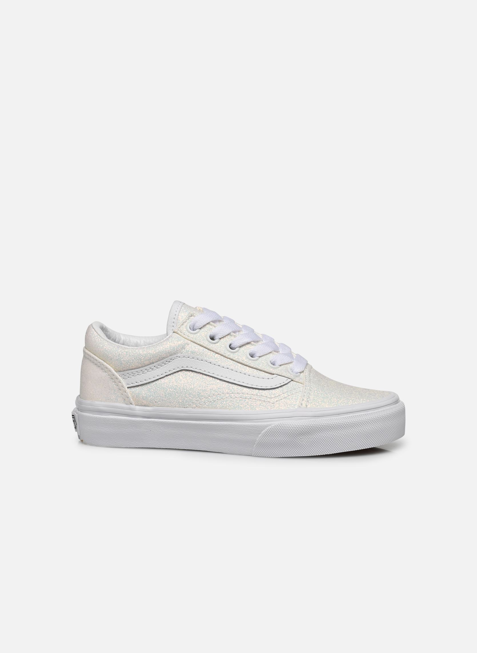 Niedrige Sneaker UY Old Skool mädchen weiß Vans Niedrige Sneaker UY Old Skool mädchen weiß GLITTER WHITE