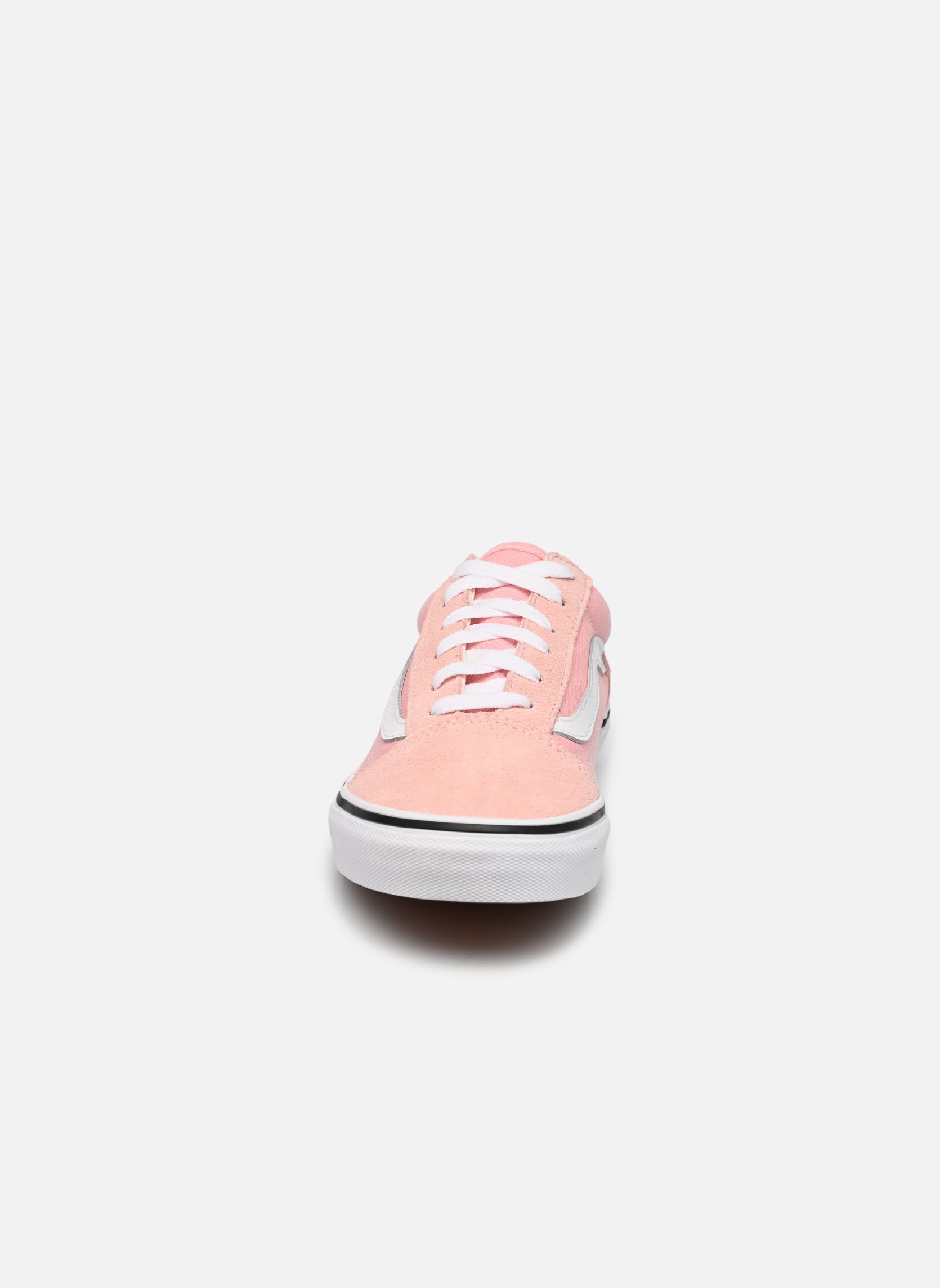 Baskets basses JN Old Skool fille rose Vans Baskets basses JN Old Skool fille rose Powder PinkTrue White