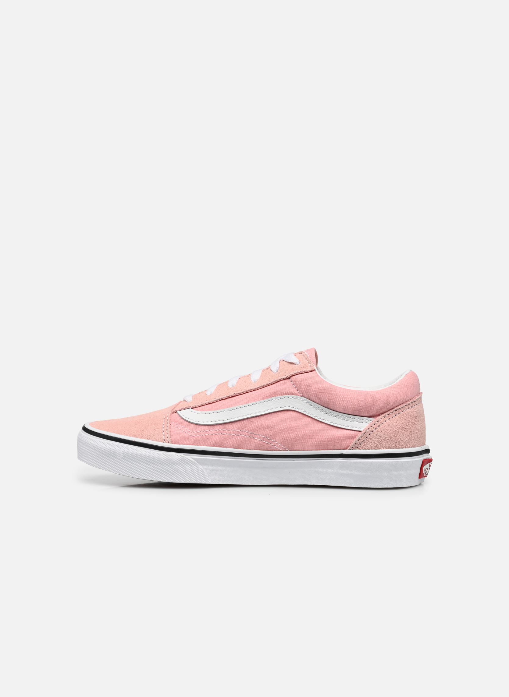 Baskets basses JN Old Skool fille rose Vans Baskets basses JN Old Skool fille rose Powder PinkTrue White