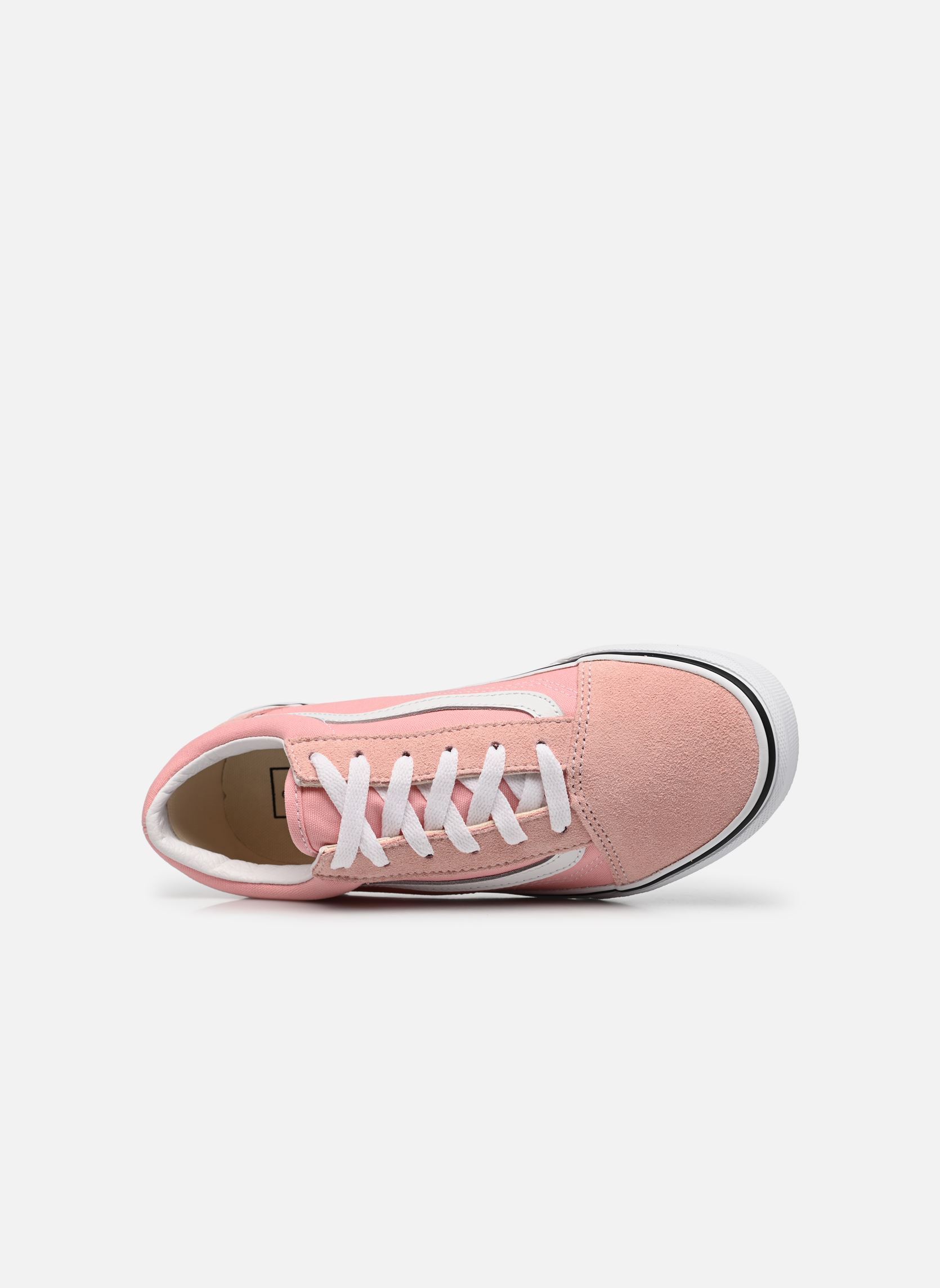 Baskets basses JN Old Skool fille rose Vans Baskets basses JN Old Skool fille rose Powder PinkTrue White
