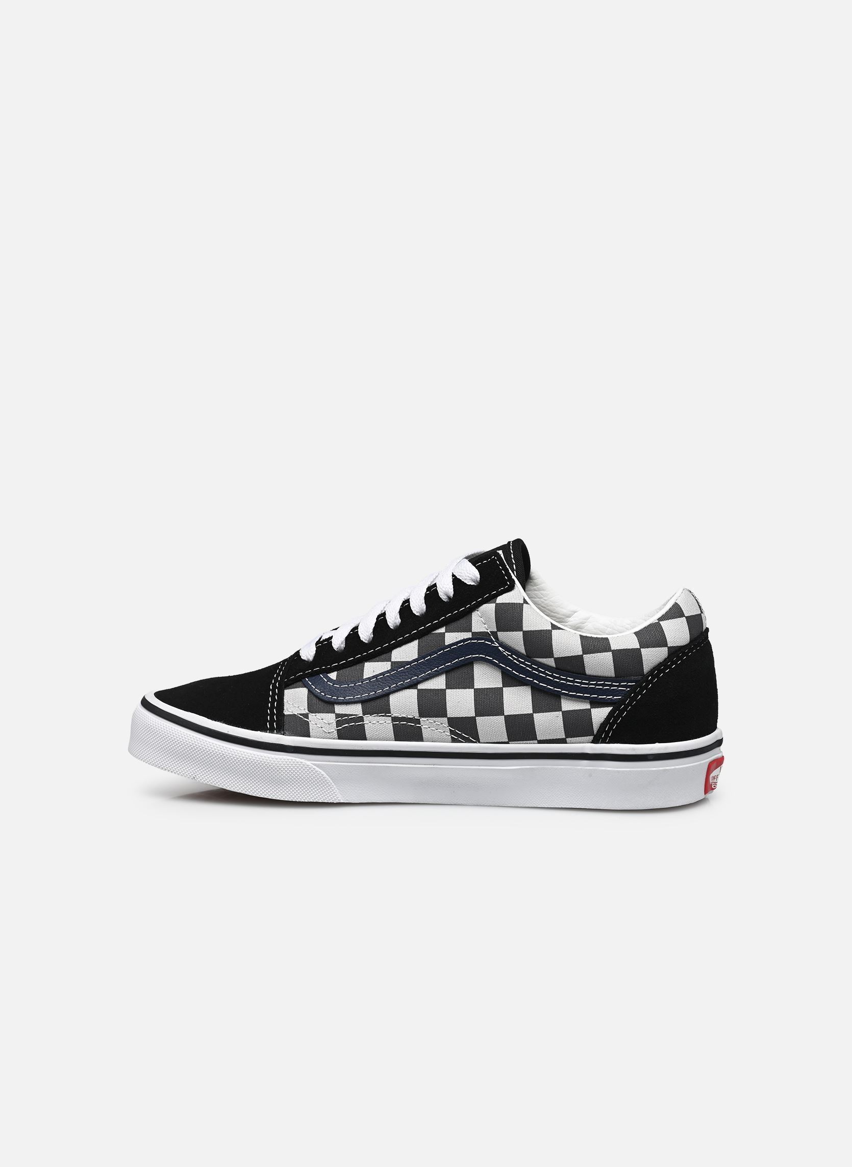 Niedrige Sneaker JN Old Skool schwarz Vans Niedrige Sneaker JN Old Skool schwarz TONAL CHECK BLUE
