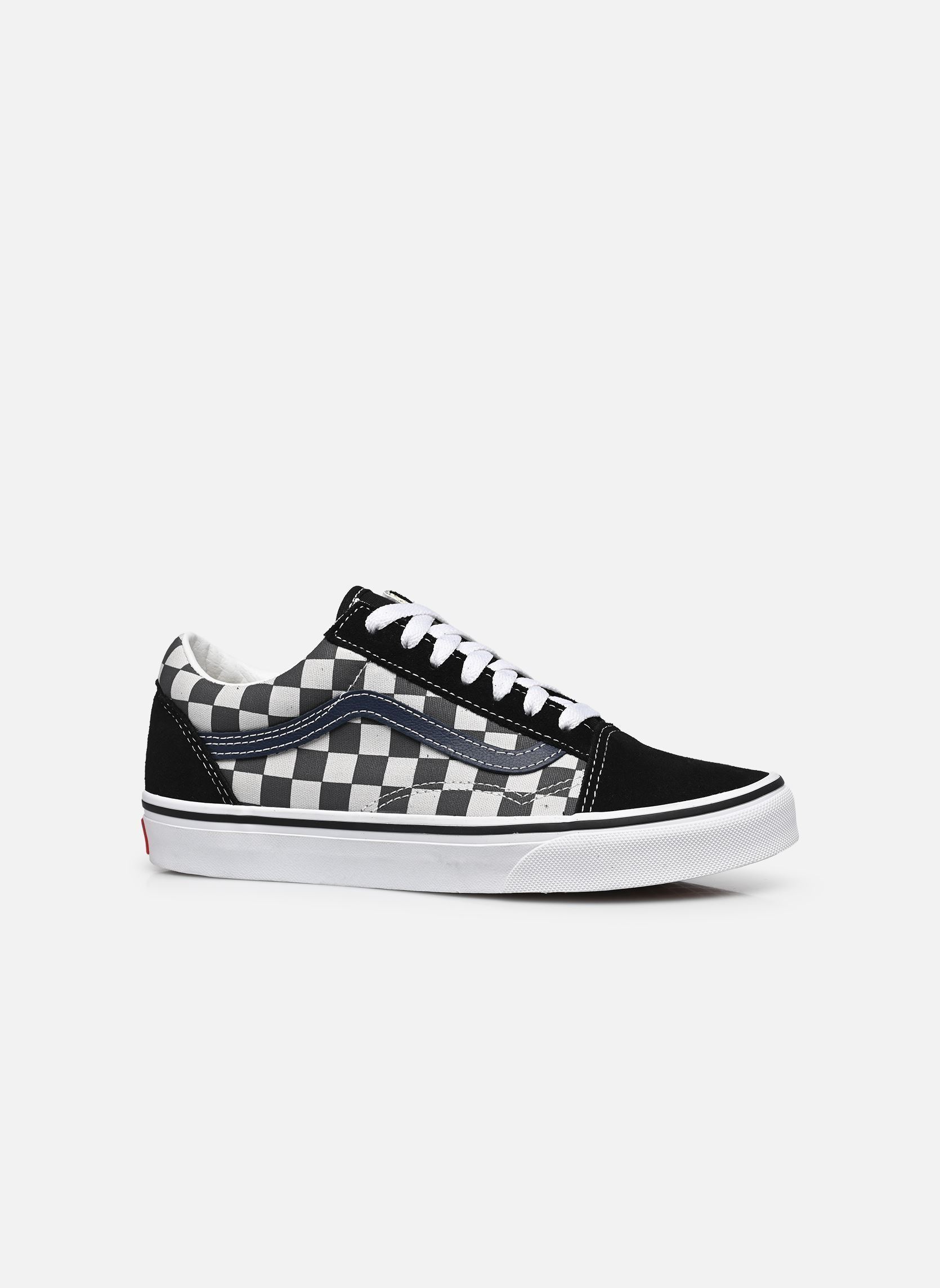 Niedrige Sneaker JN Old Skool schwarz Vans Niedrige Sneaker JN Old Skool schwarz TONAL CHECK BLUE