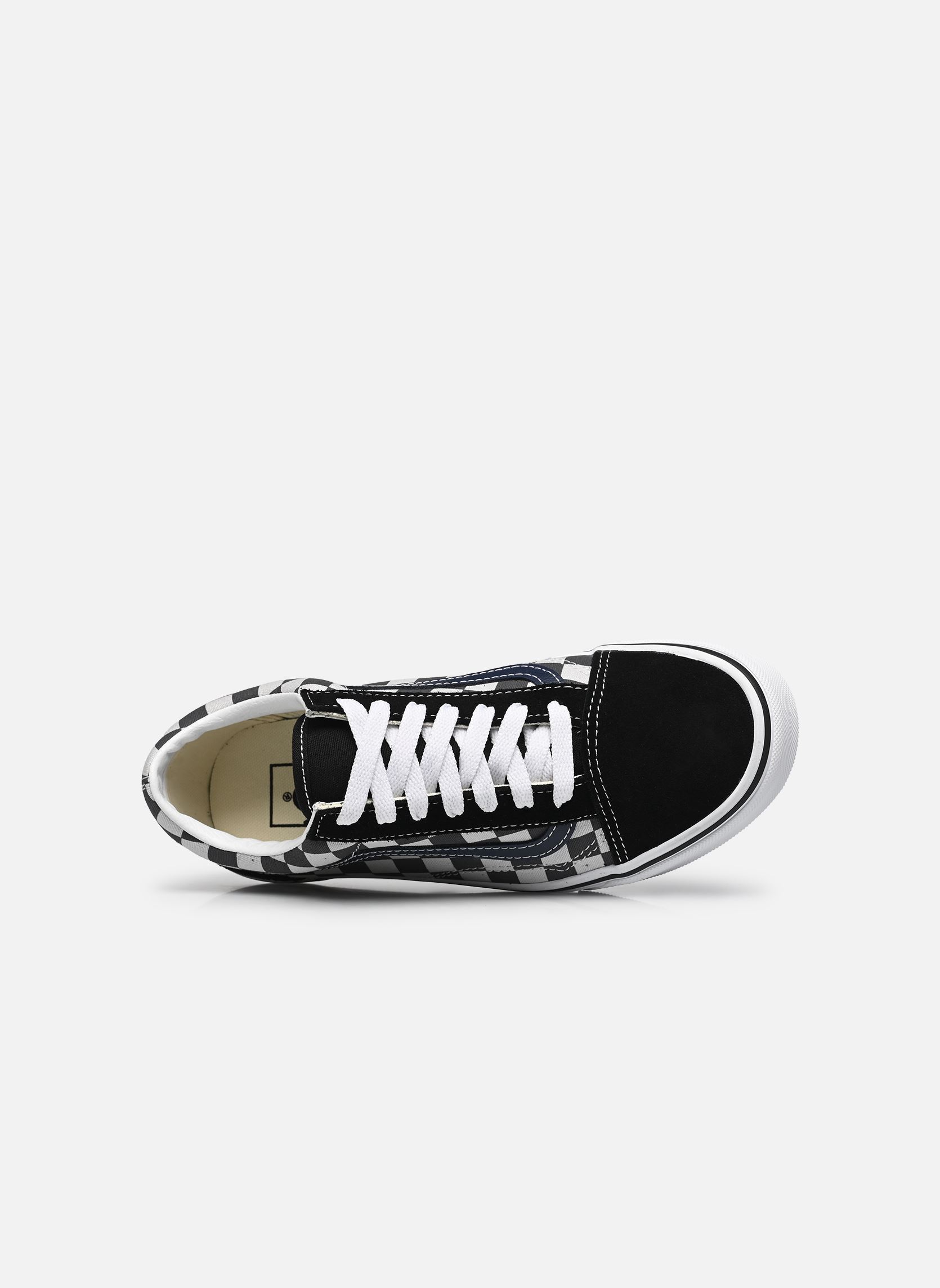 Niedrige Sneaker JN Old Skool schwarz Vans Niedrige Sneaker JN Old Skool schwarz TONAL CHECK BLUE