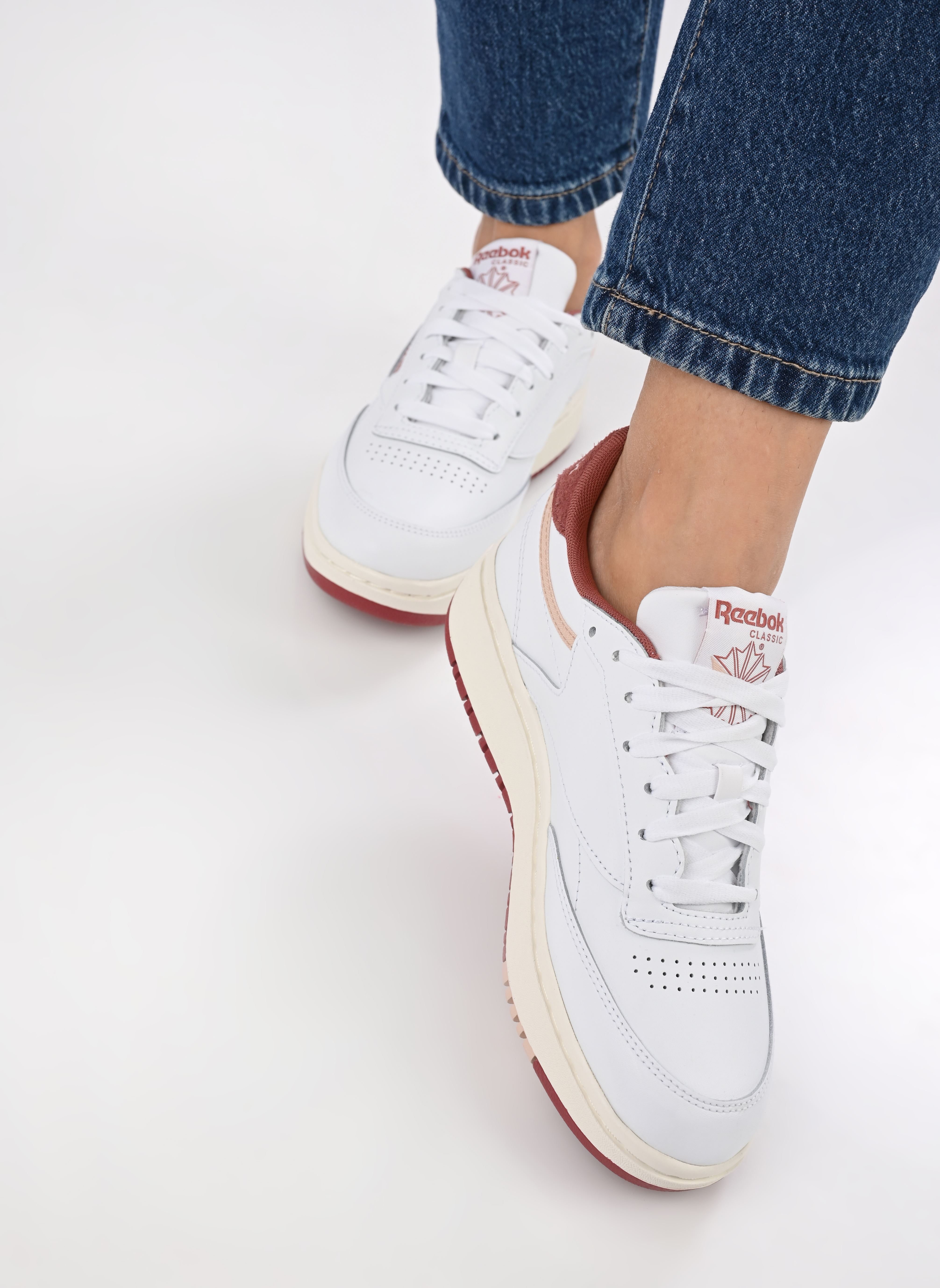 Lage sneakers Club C Double dames wit Reebok Lage sneakers Club C Double dames wit WHITE/WHITE/SEDROS