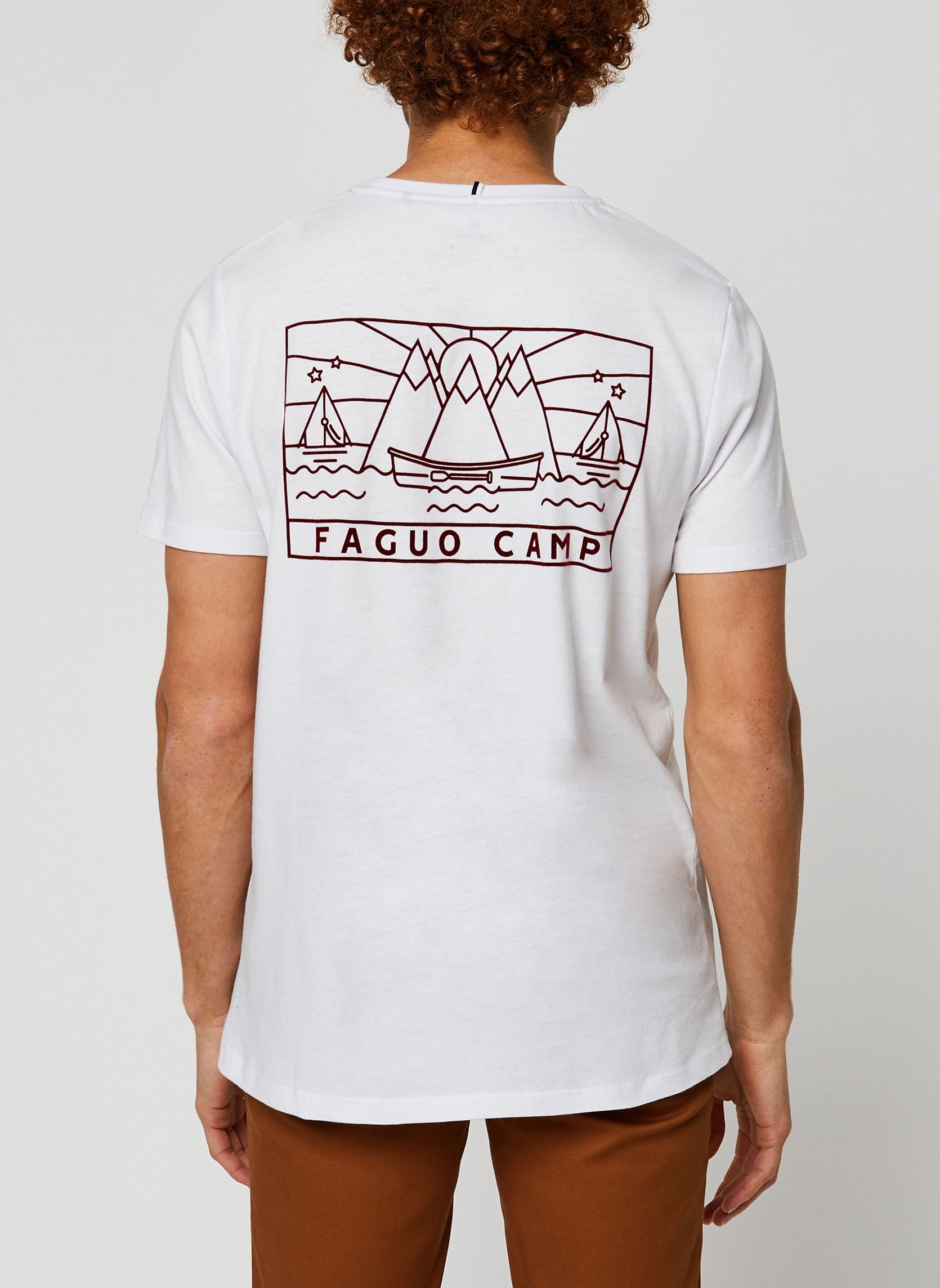 Tee-shirts ARCY T-SHIRT homme blanc Faguo Tee-shirts ARCY T-SHIRT homme blanc WHI002