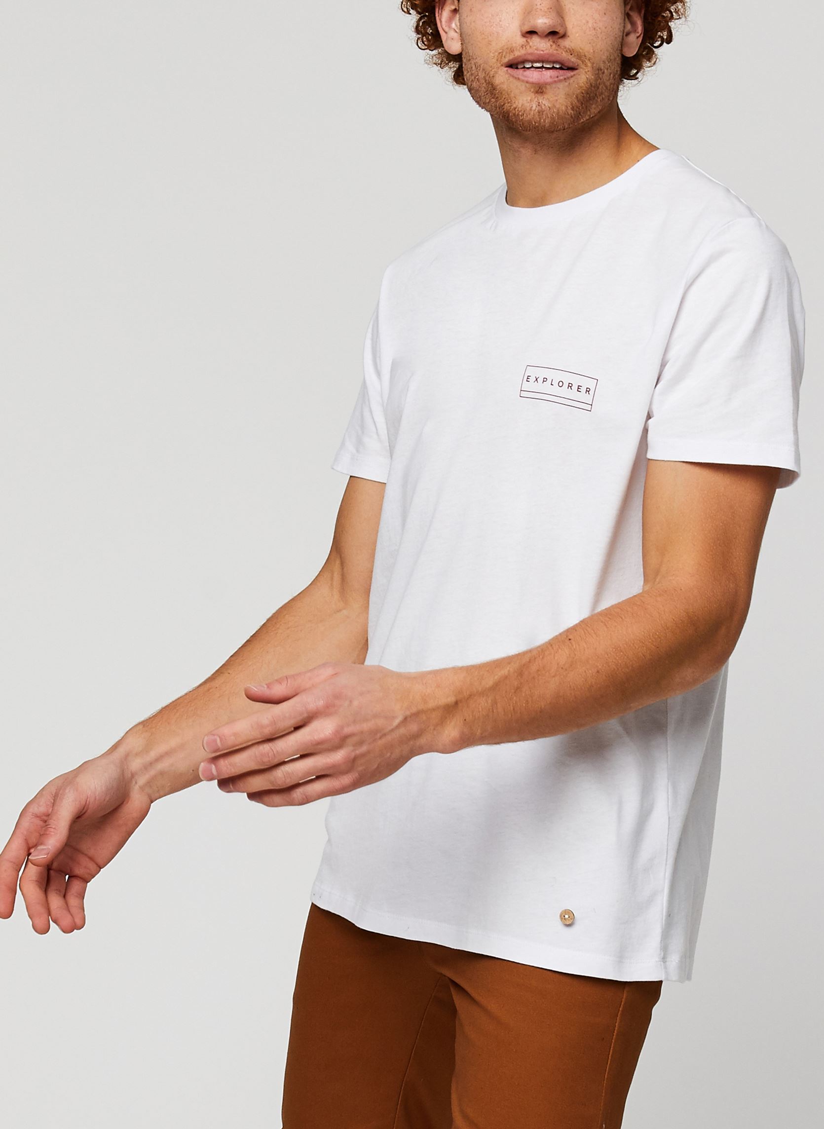 Tee-shirts ARCY T-SHIRT homme blanc Faguo Tee-shirts ARCY T-SHIRT homme blanc WHI002
