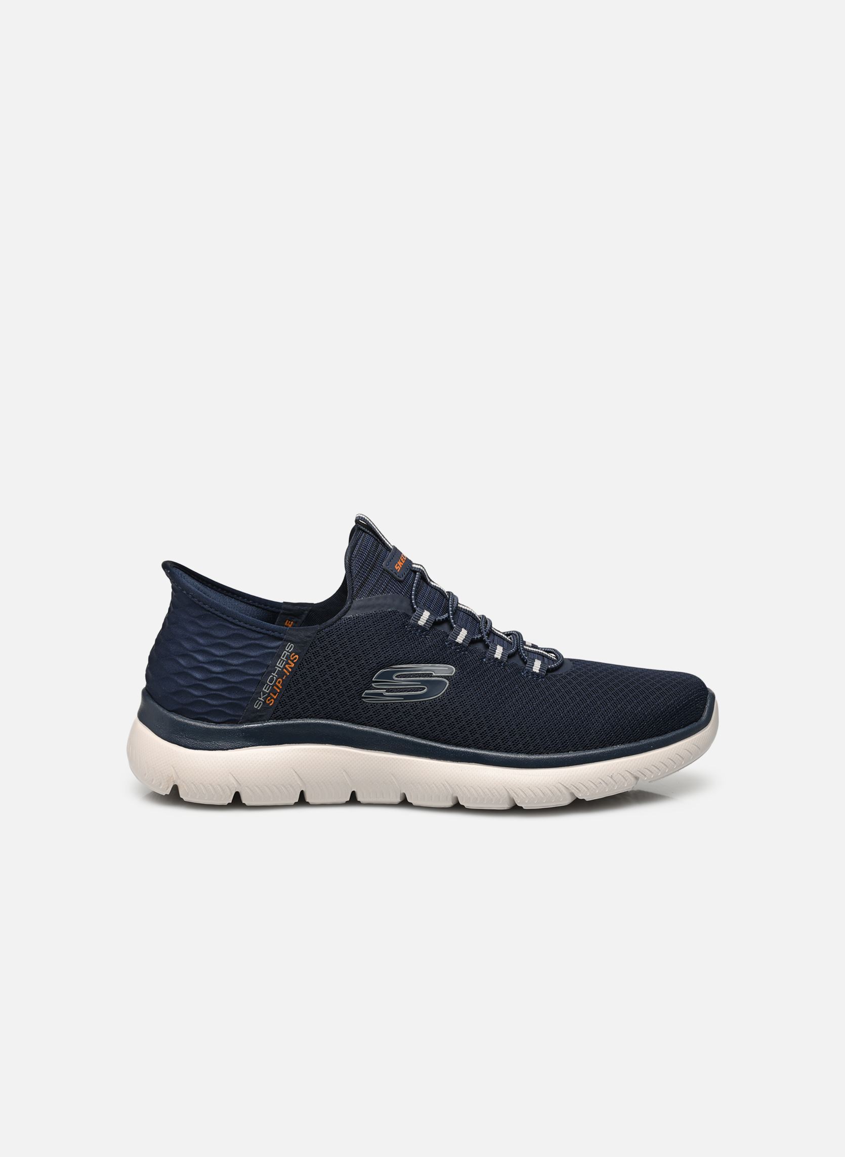 Baskets basses SUMMITS H - SLIP INS homme bleu Skechers Baskets basses SUMMITS H - SLIP INS homme bleu NVY