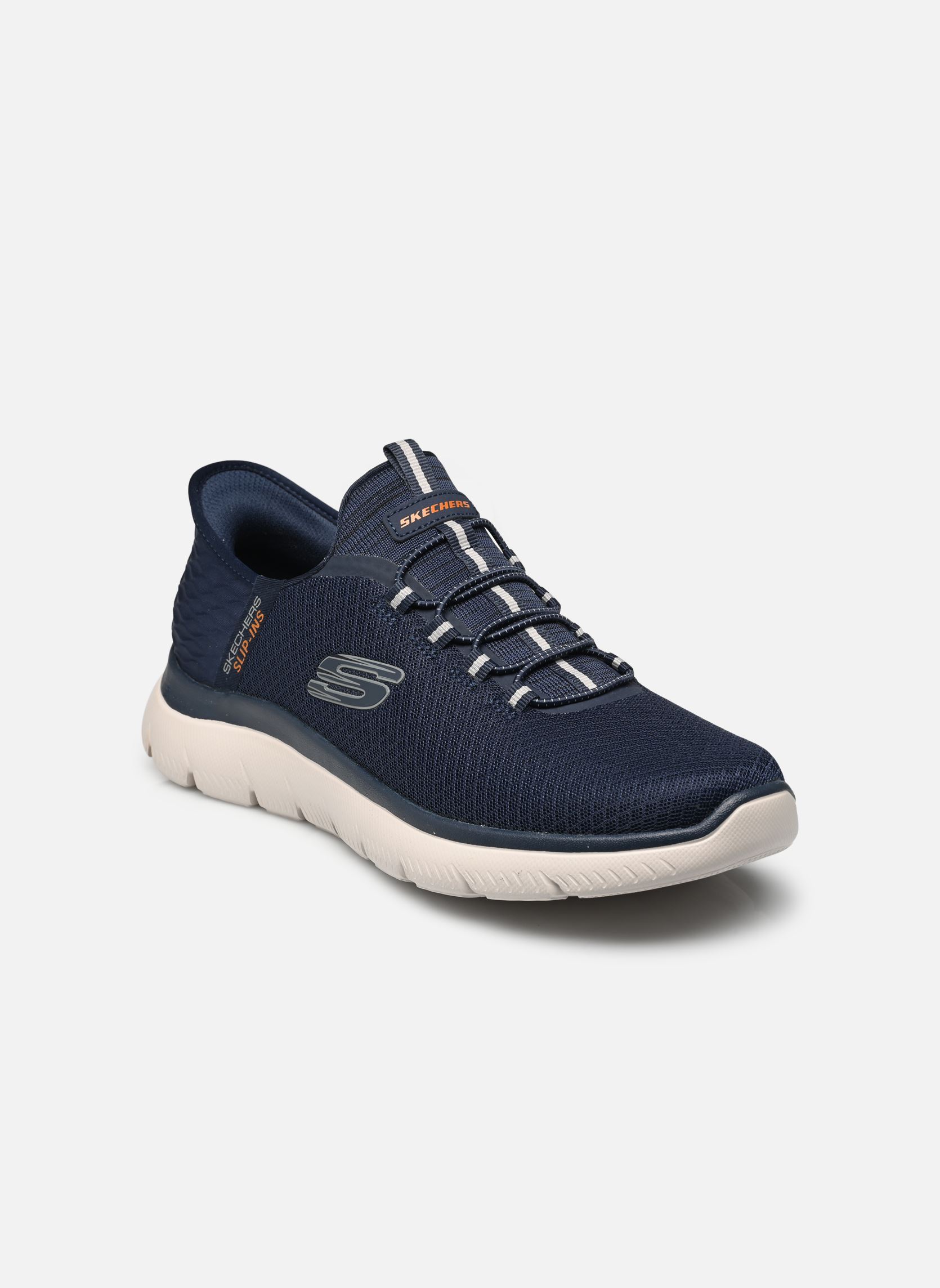 Baskets basses SUMMITS H - SLIP INS homme bleu Skechers Baskets basses SUMMITS H - SLIP INS homme bleu NVY