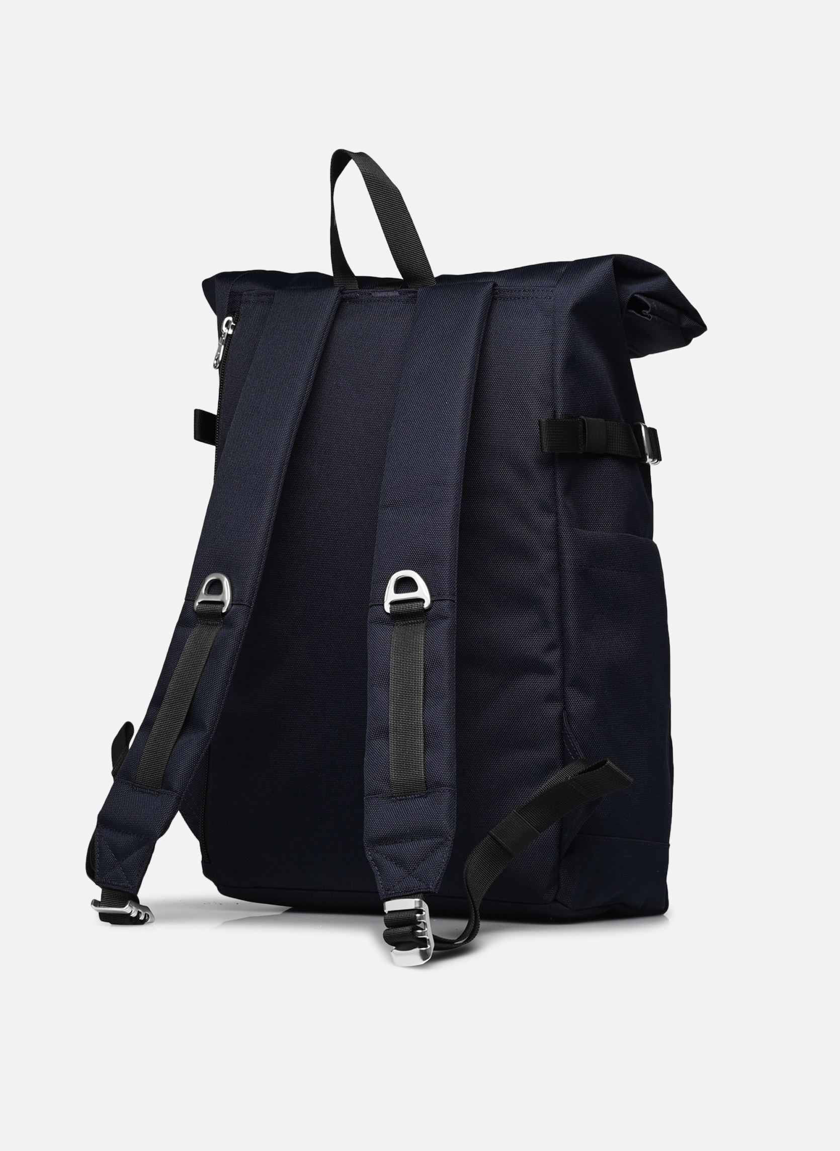 Rucksäcke Icon Rolltop Backpack M blau SANDQVIST Rucksäcke Icon Rolltop Backpack M blau Navy with black leather